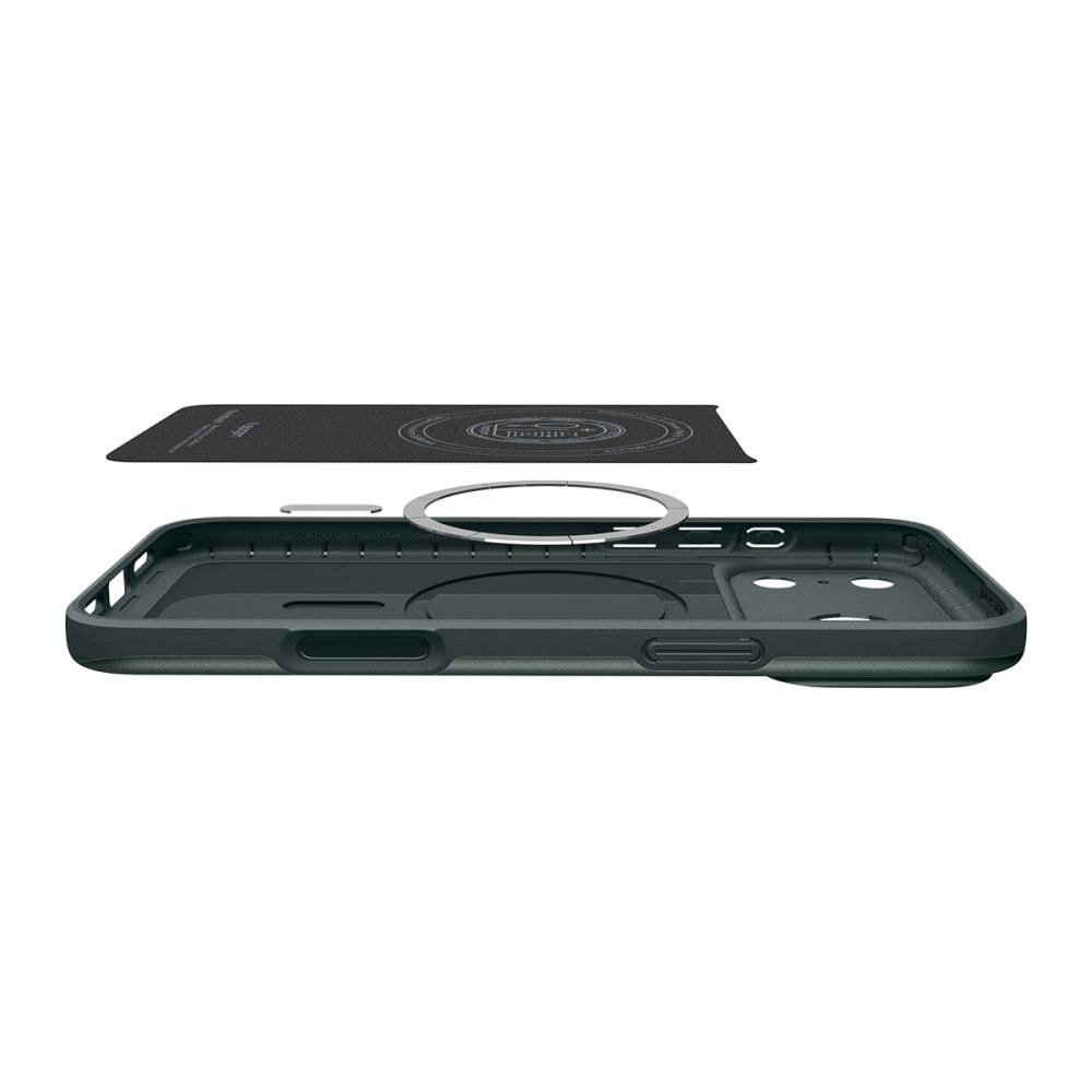 Spigen Thin Fit MagSafe-etui til iPhone 18 Pro / 17 Pro – Grøn