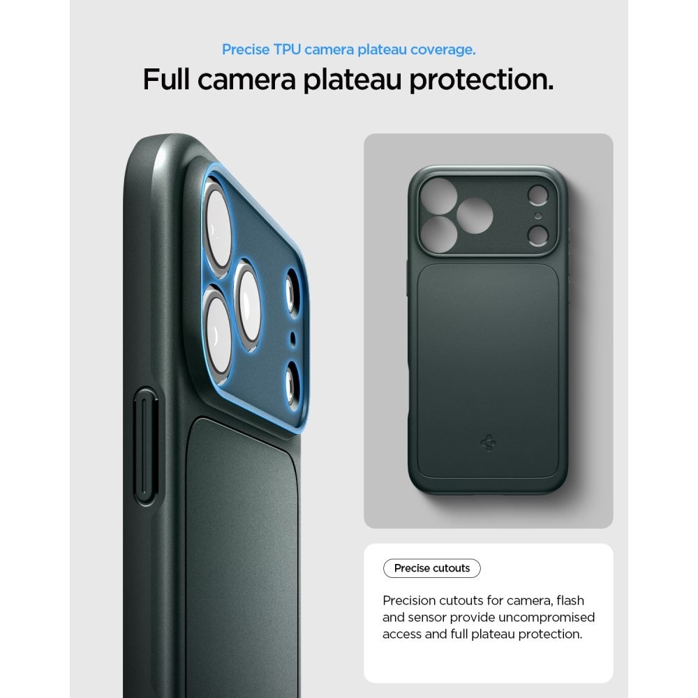 Spigen Thin Fit MagSafe-etui til iPhone 18 Pro / 17 Pro – Grøn