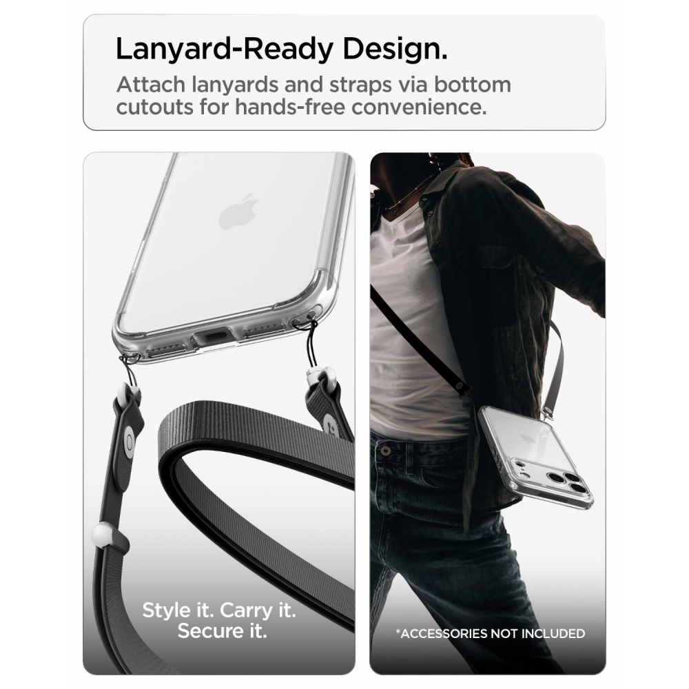 Spigen Ultra Hybrid-etui til iPhone 18 Pro / 17 Pro – gennemsigtigt