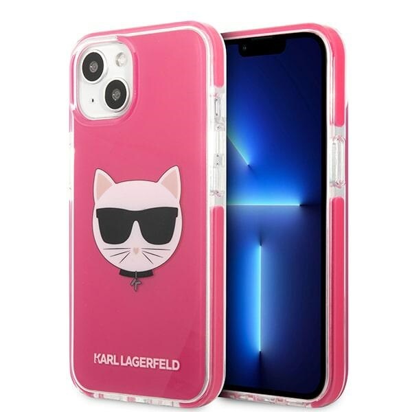 Karl Lagerfeld Choupette-skal för iPhone 13 mini – fuchsia