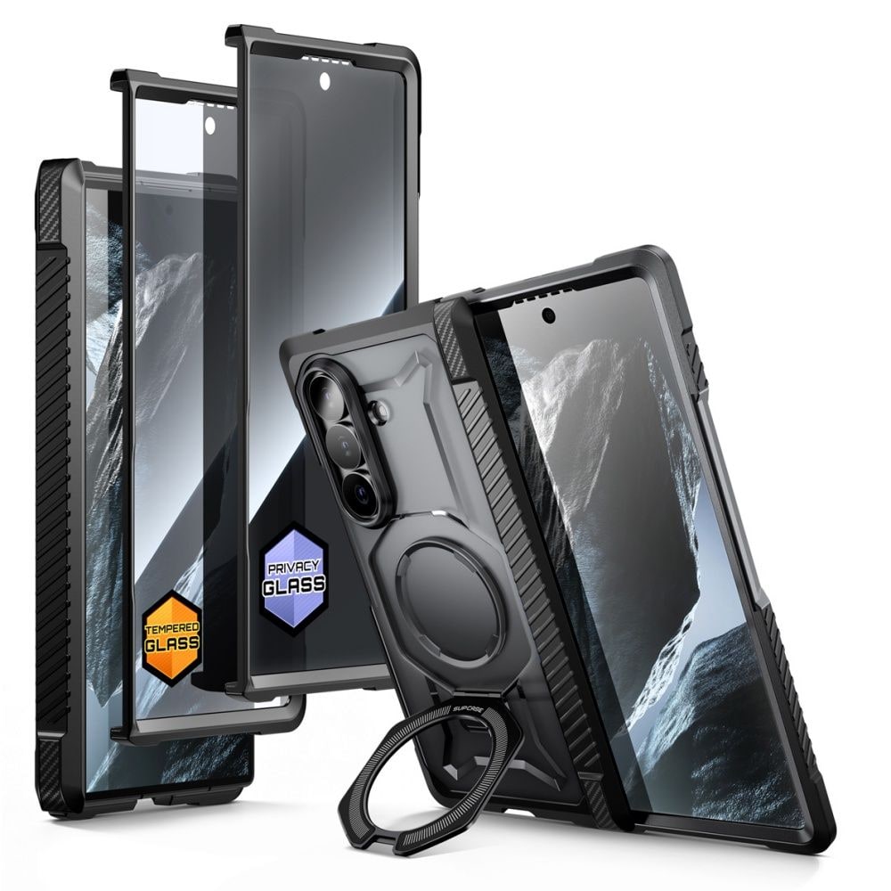 Supcase UB Grip Mag MagSafe-fodral (2-pack) för Samsung Galaxy Z Fold 8 – Svart