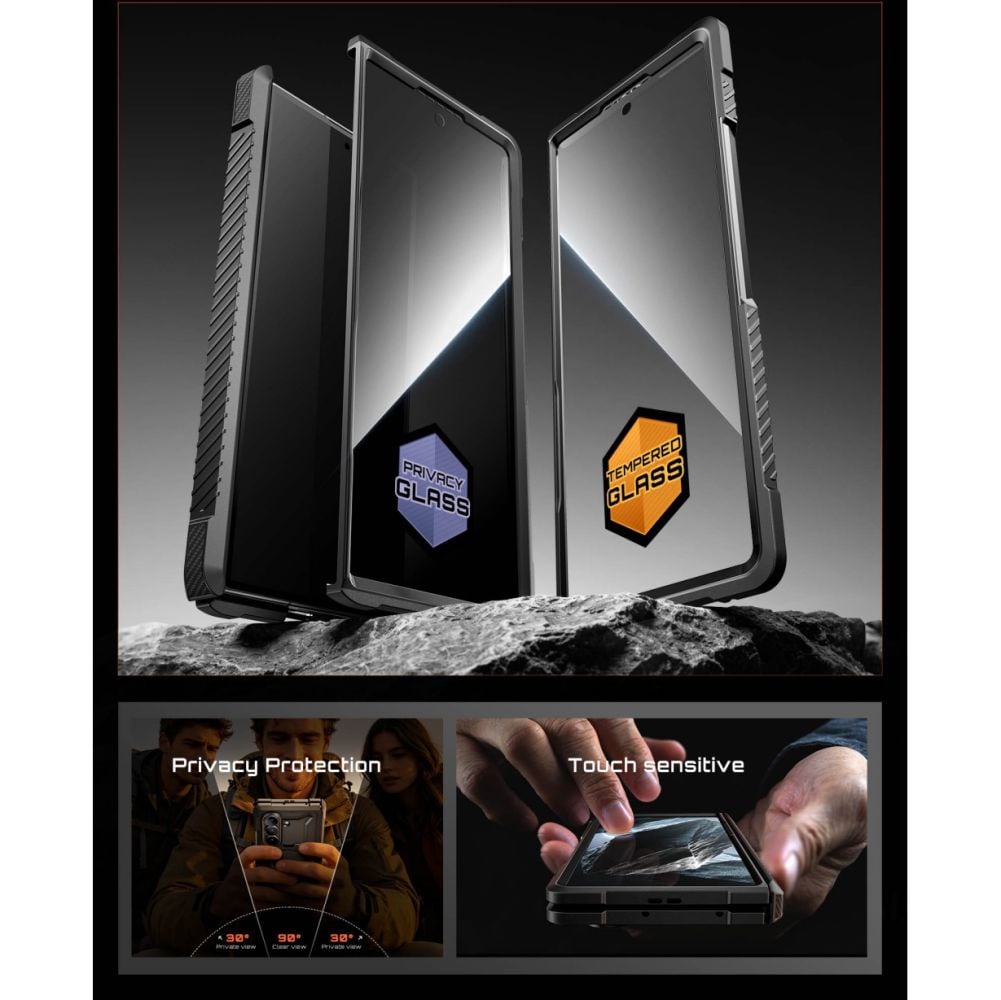 Supcase UB Grip Mag MagSafe 2-sæt etui til Samsung Galaxy Z Fold 8 – Sort