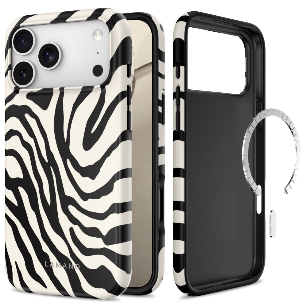 Tech-Protect Lamano MagSafe-etui til iPhone 18 Pro Max / 17 Pro Max – hvid og sort