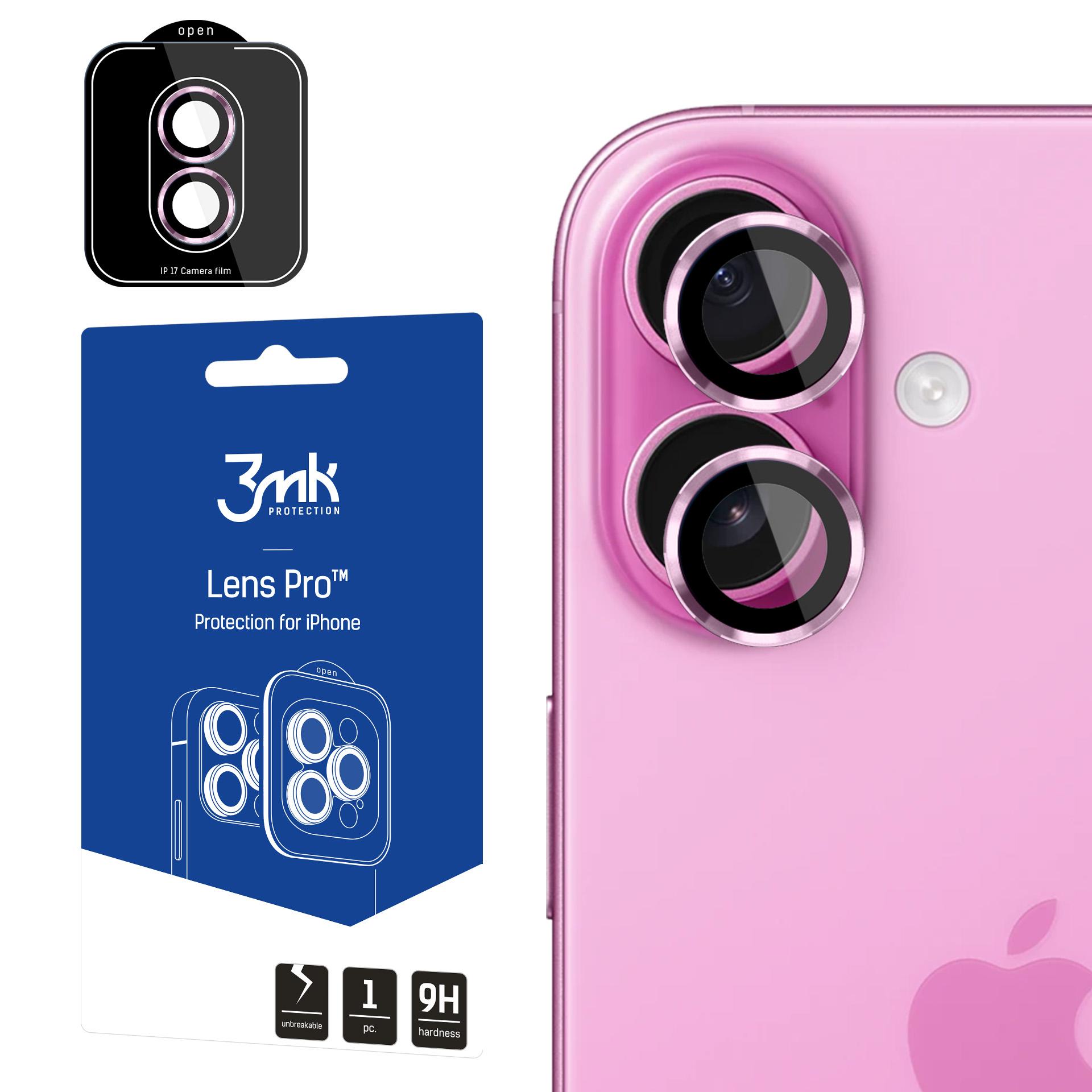 3mk Lens Protection Pro härdat glas för iPhone 17 – Lila