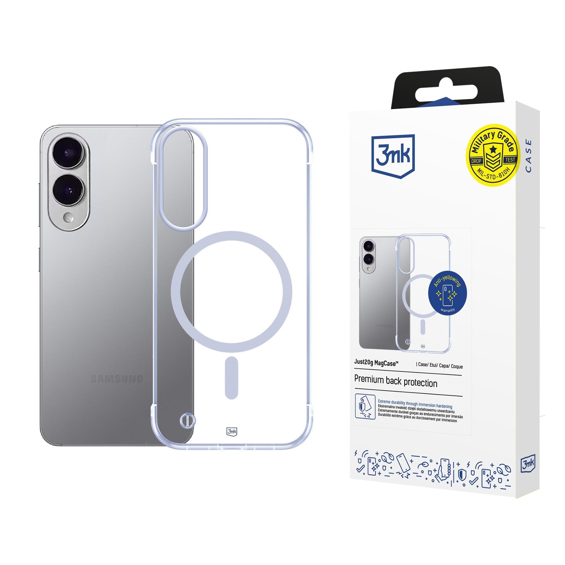 3mk Just20g MagCase till Samsung Galaxy S25 Edge – genomskinligt