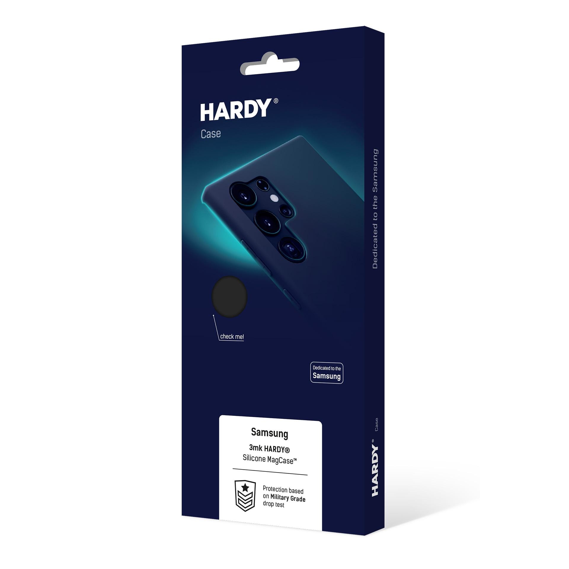 3mk Hardy Silicone MagCase til Samsung Galaxy S25 Edge – Sort