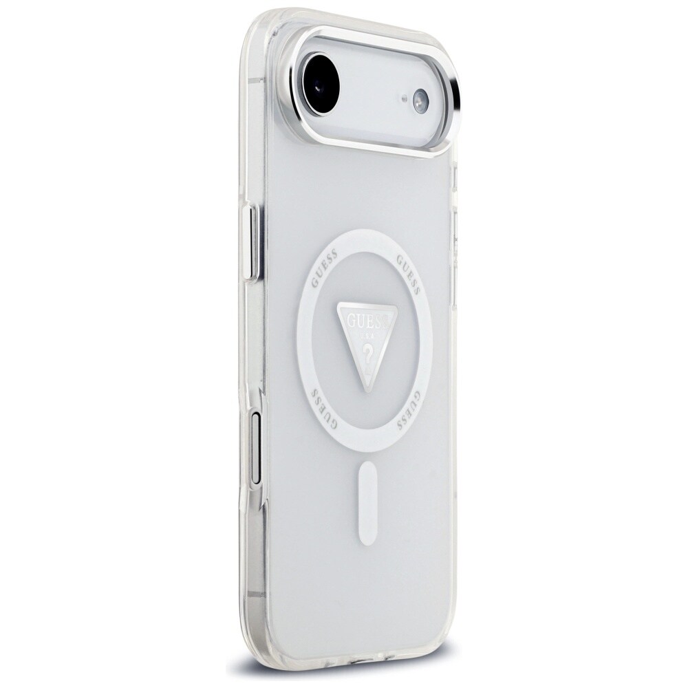 Guess IML-etui med gradient-trekantlogo og MagSafe til iPhone Air – gennemsigtigt