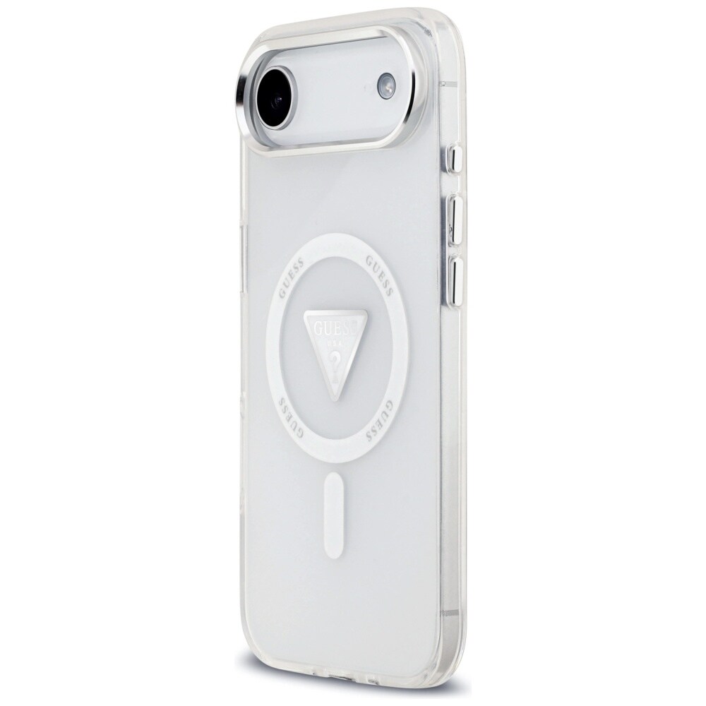 Guess IML-etui med gradient-trekantlogo og MagSafe til iPhone Air – gennemsigtigt