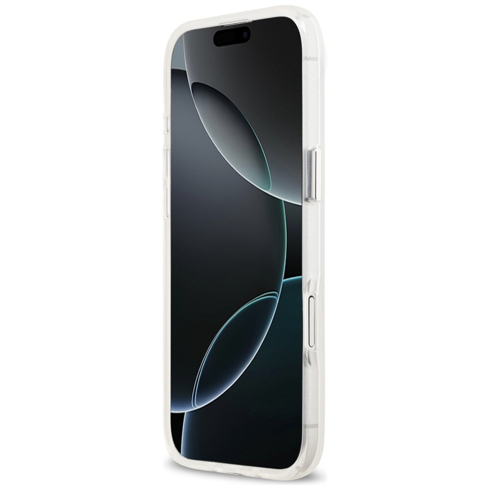 Guess IML-etui med gradient-trekantlogo og MagSafe til iPhone Air – gennemsigtigt