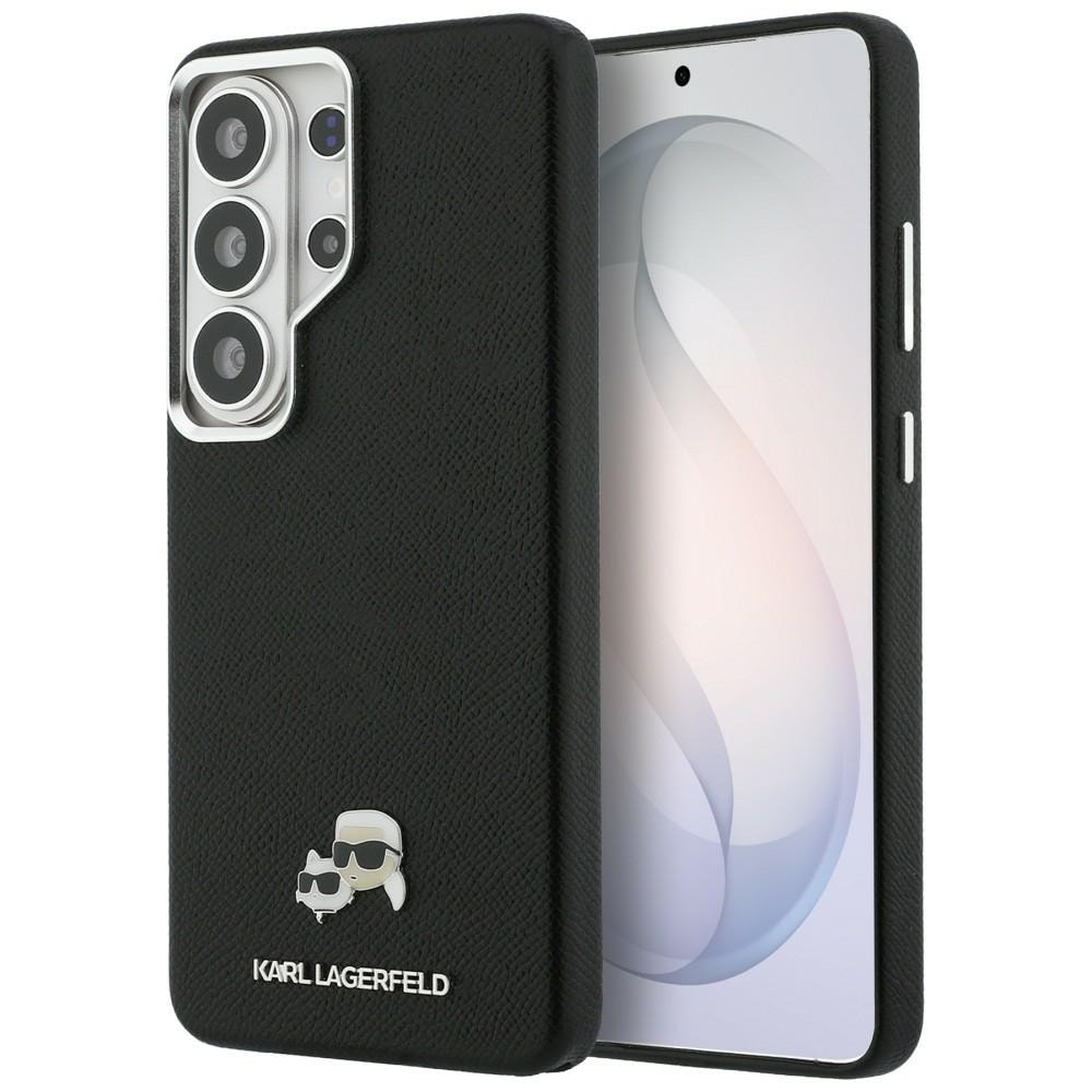 Karl Lagerfeld Saffiano KC Metal Logo MagSafe-fodral för Samsung Galaxy S26 Ultra – Svart