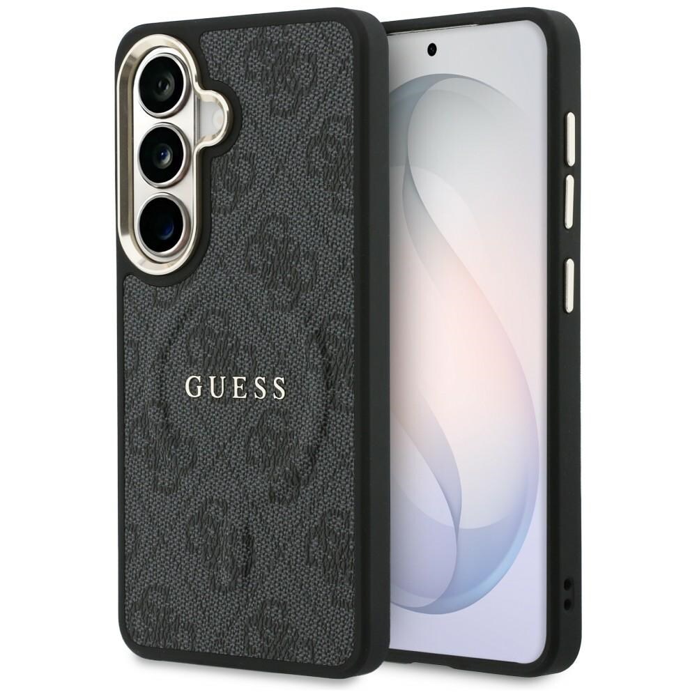 Guess 4G präglad ring MagSafe-fodral till Samsung Galaxy S26+ – svart