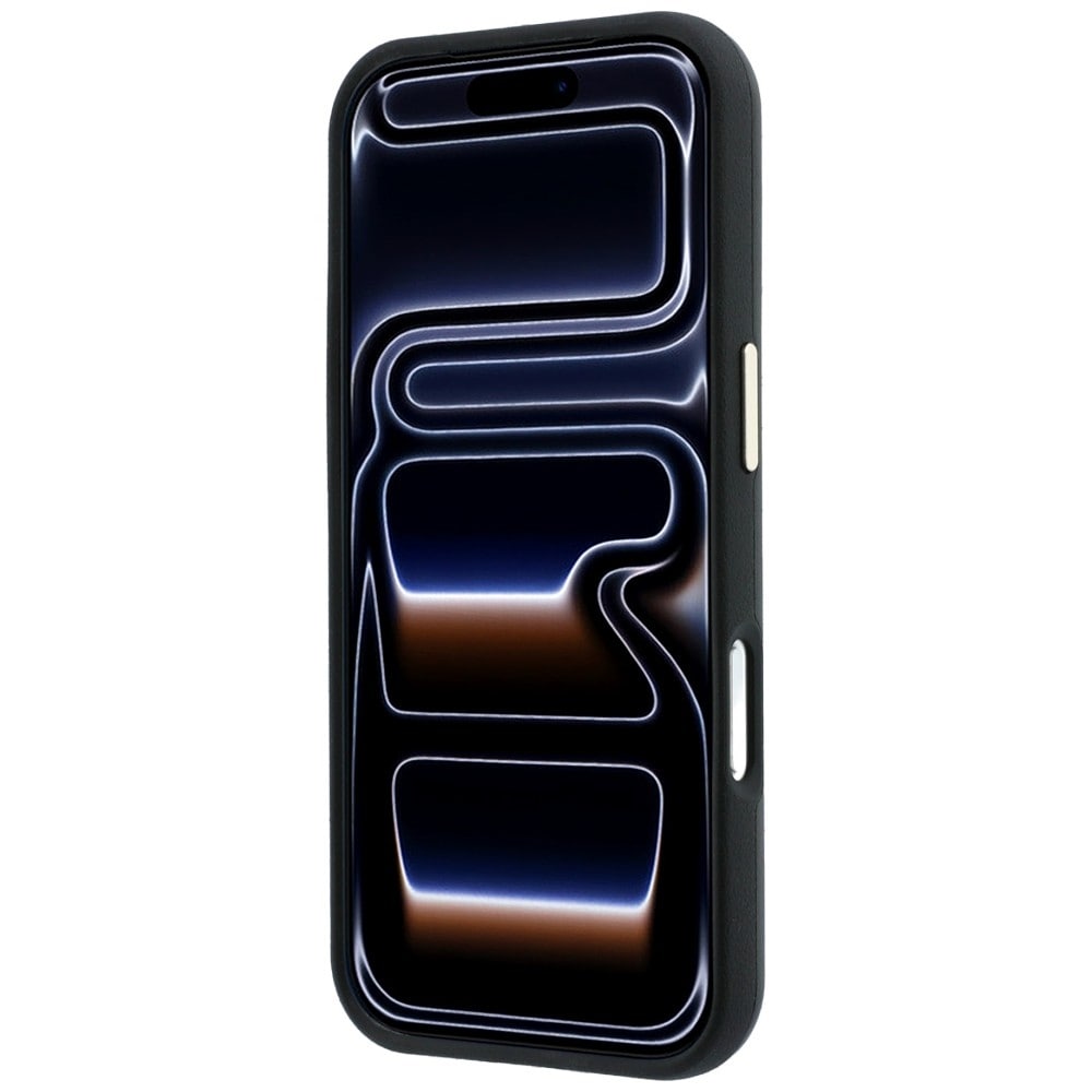 Guess Smooth & Big Strass Logo-etui til iPhone 18 Pro / 17 Pro – Sort