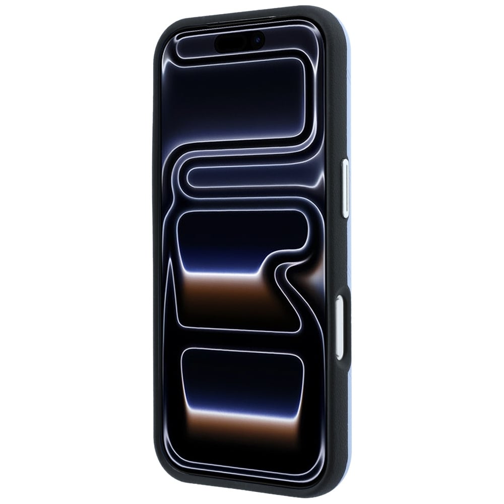 BMW Sign MagSafe-etui med præget, quiltet metal-logo til iPhone 17 Pro / 18 Pro – Blå