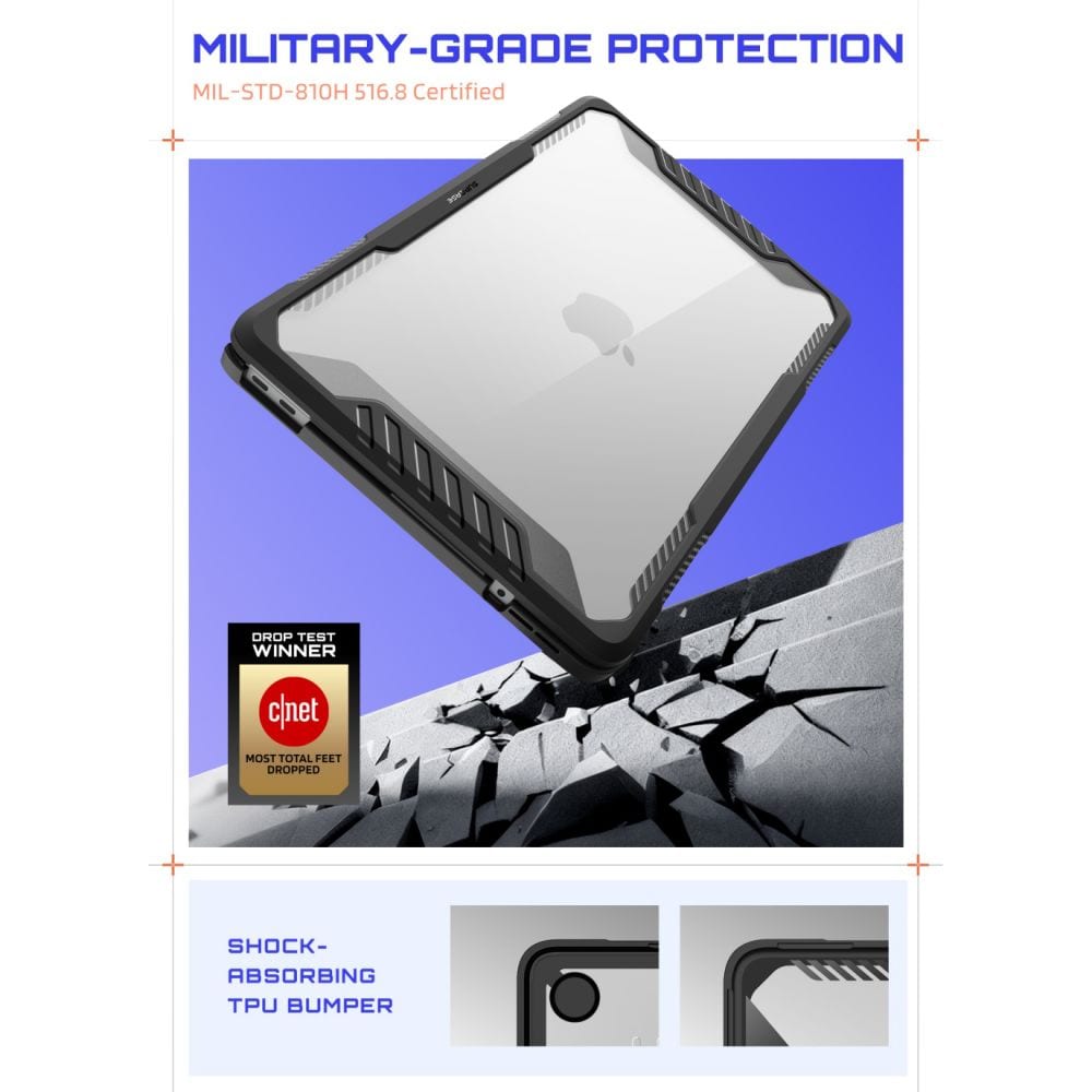 Supcase Unicorn Beetle Pro-etui til MacBook Neo 13" 2026 – Klar sort