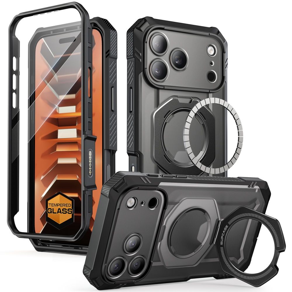 Supcase Grip Pro Mag MagSafe-etui til iPhone 18 Pro Max / 17 Pro Max – Sort