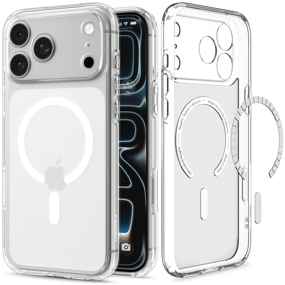 Spigen Ultra Hybrid MagSafe-etui til iPhone 18 Pro Max / 17 Pro Max – frosthvid