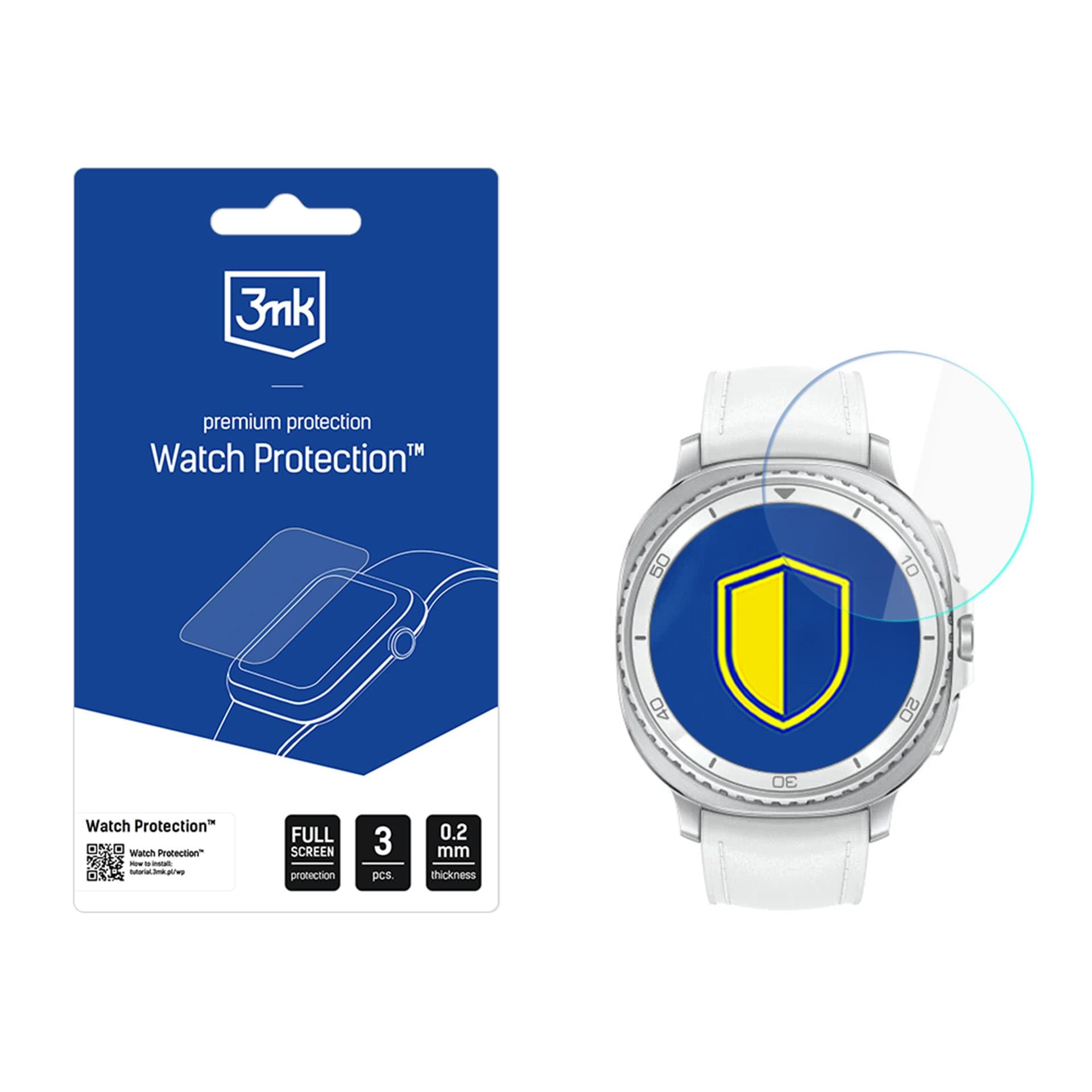 3mk Watch Protection FlexibleGlass-hybridglas till Samsung Galaxy Watch 8 Classic