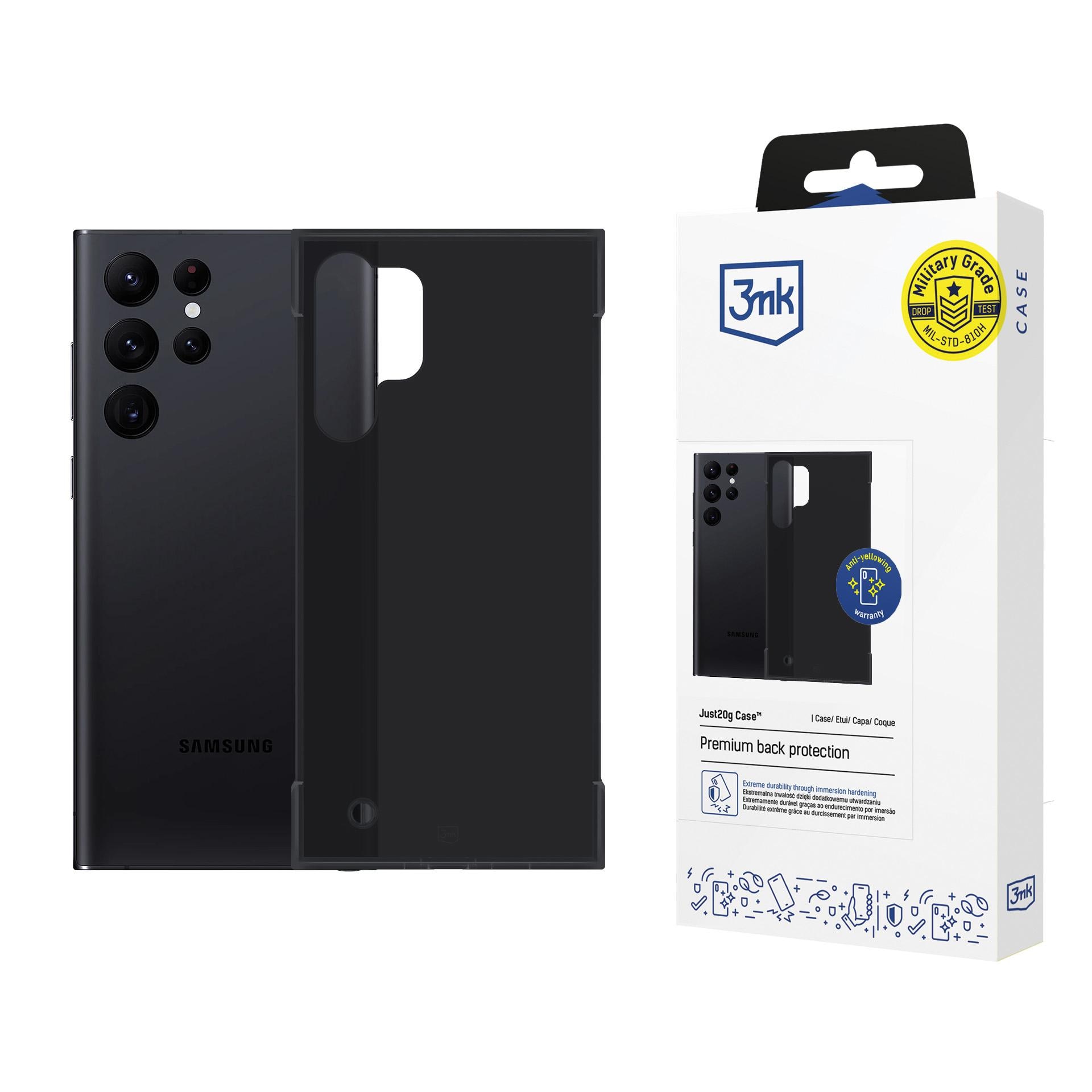 3mk Just20g matt skal till Samsung Galaxy S24 Ultra – matt svart