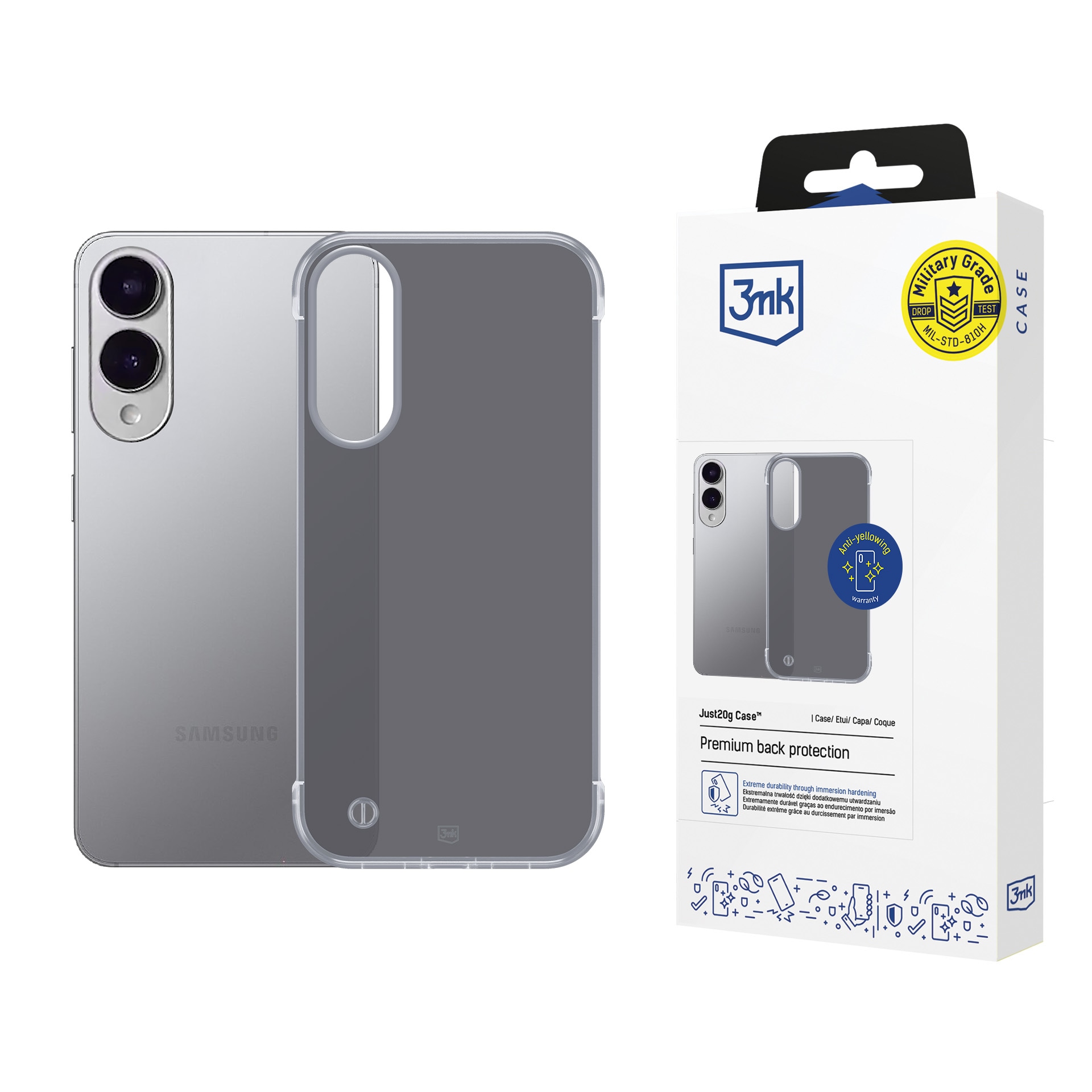 3mk Just20g mat etui til Samsung Galaxy S25 Edge – mat sort