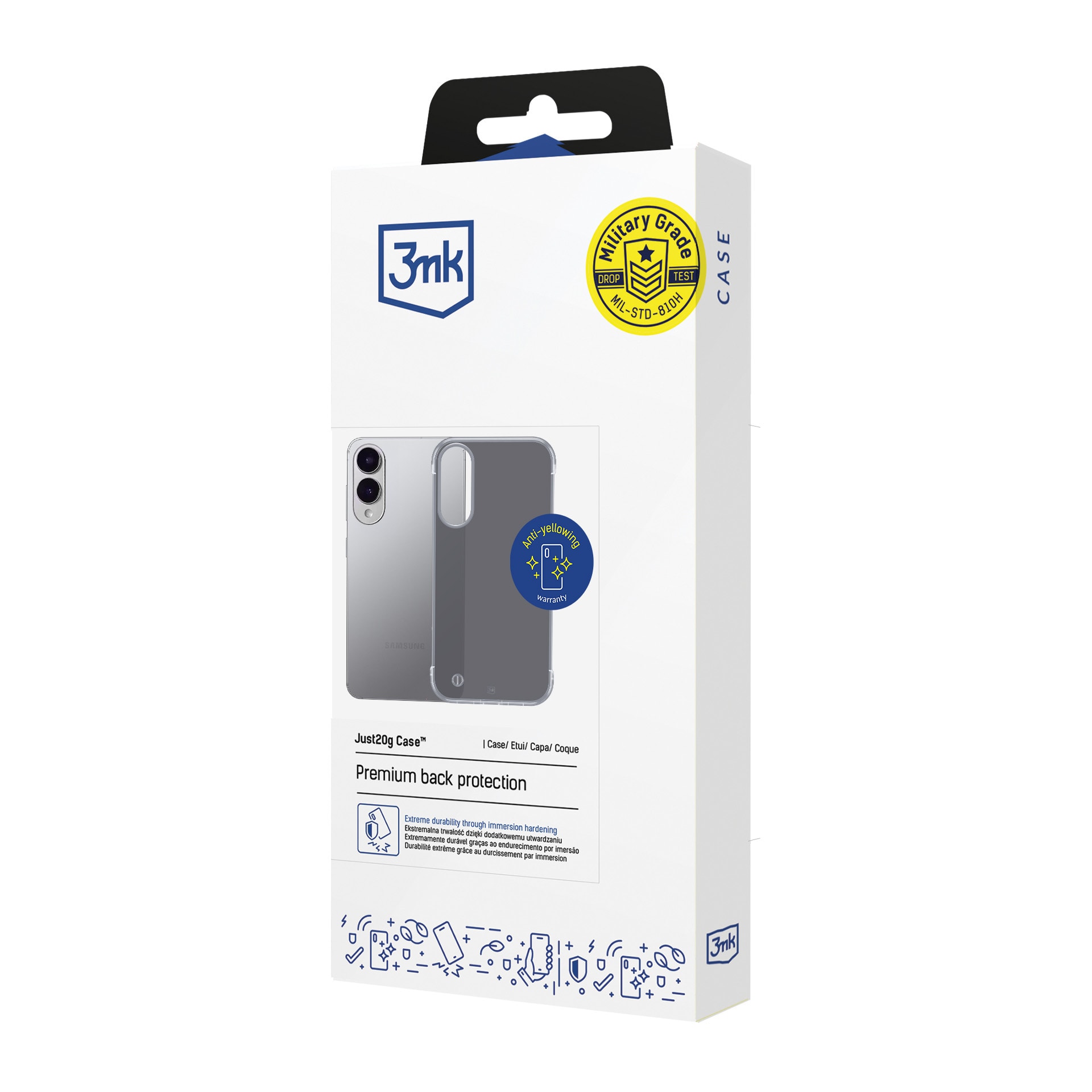 3mk Just20g mat etui til Samsung Galaxy S25 Edge – mat sort