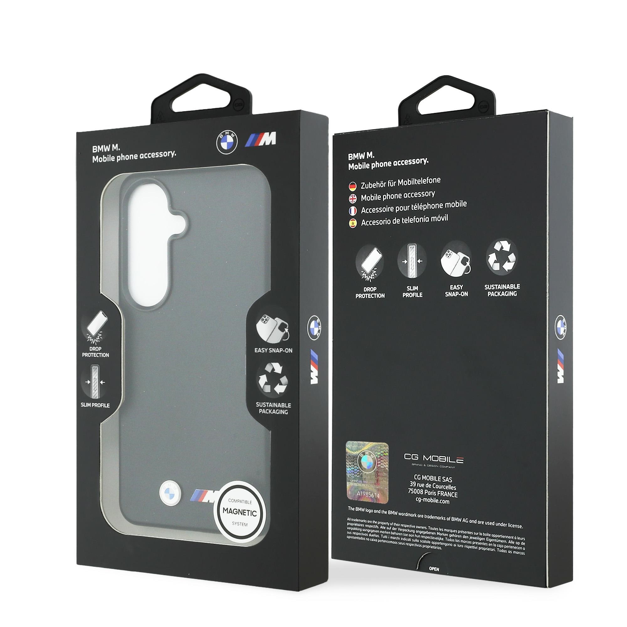 BMW M Metal-logo MagSafe-etui til Samsung Galaxy S26 – Sort