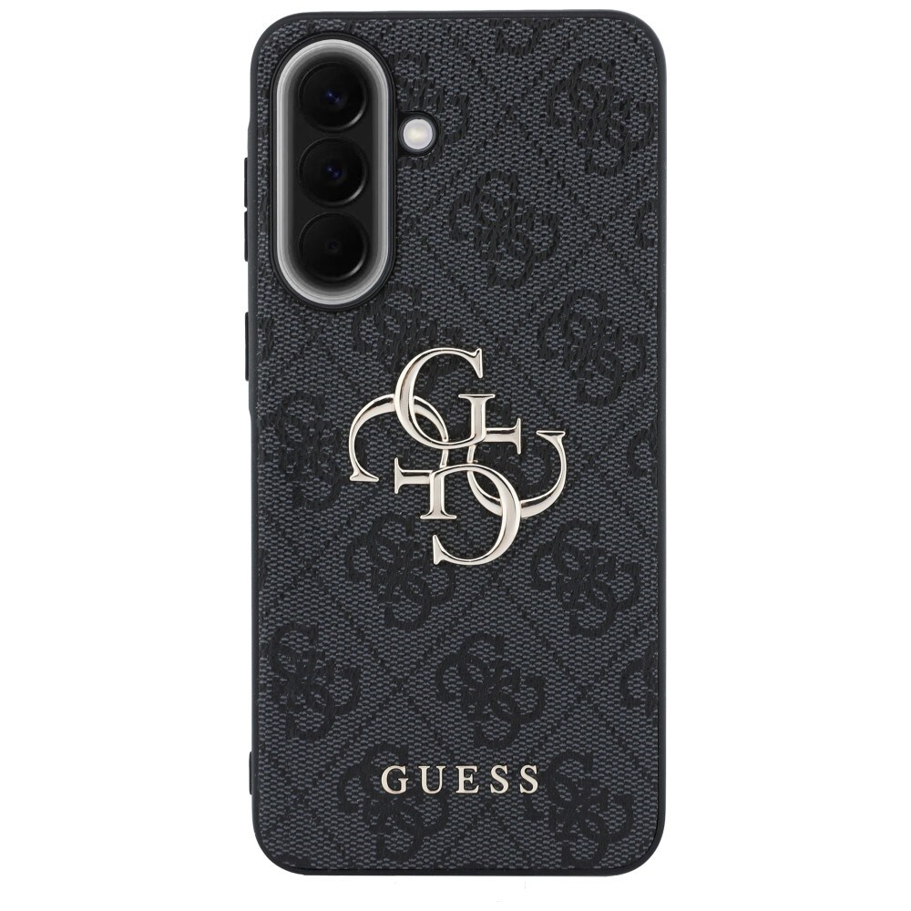 Guess læderetui med 4G-metal-logo til Samsung Galaxy A37 5G – sort