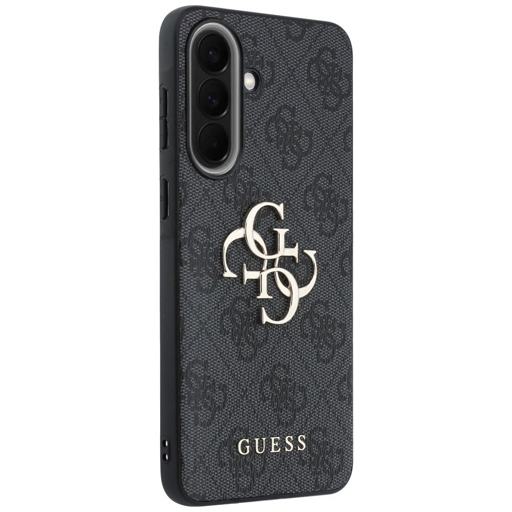 Guess læderetui med 4G-metal-logo til Samsung Galaxy A37 5G – sort