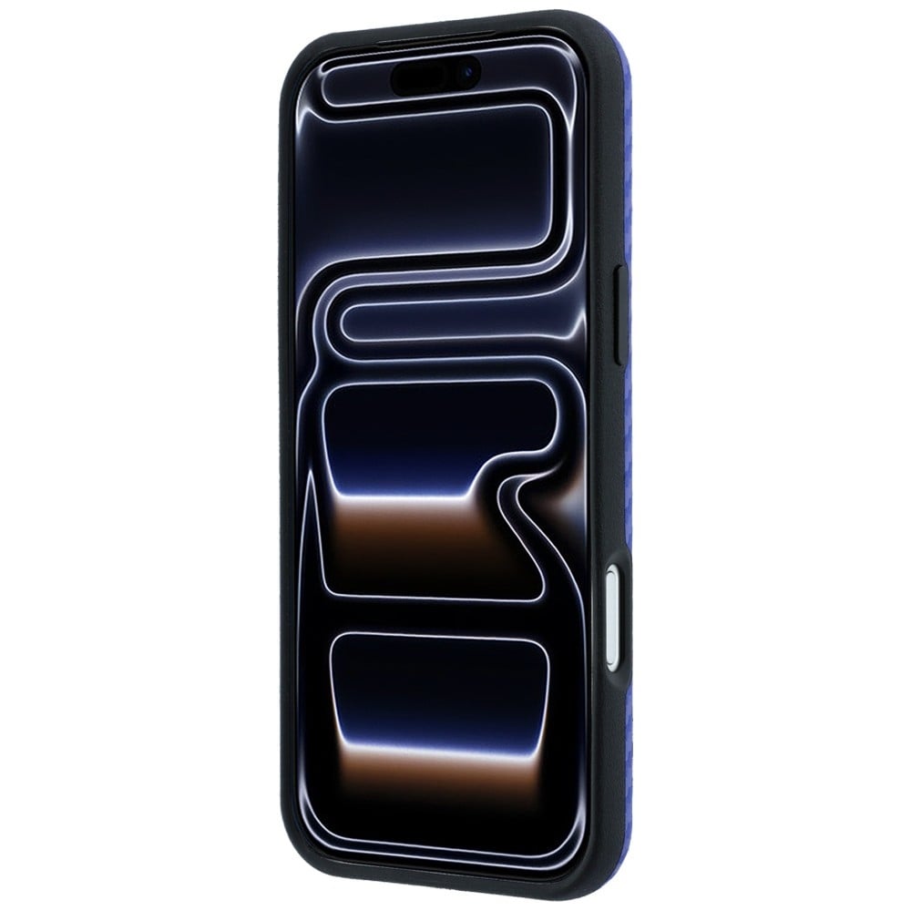 BMW M Carbon Metal-logo MagSafe-etui til iPhone 17 Pro Max / 18 Pro Max – Blå