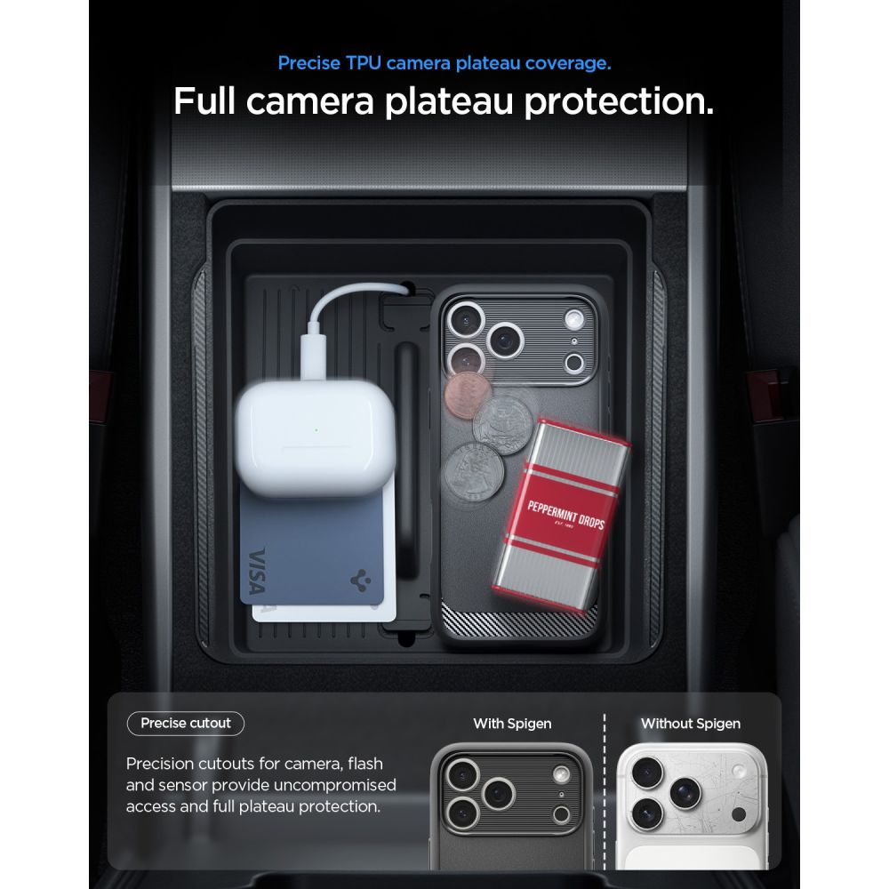 Spigen Rugged Armor MagSafe-etui til iPhone 18 Pro Max / 17 Pro Max – mat sort