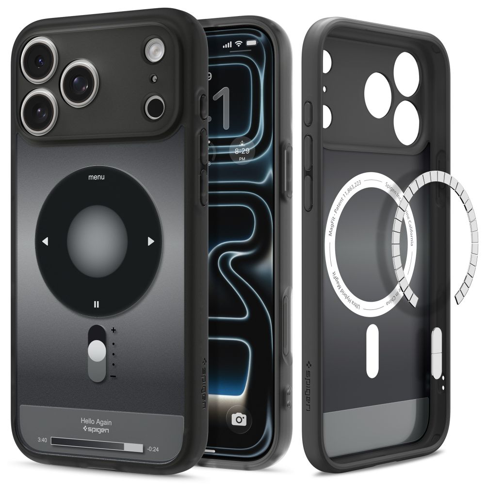 Spigen Ultra Hybrid MagSafe-etui til iPhone 18 Pro Max / 17 Pro Max – Sort