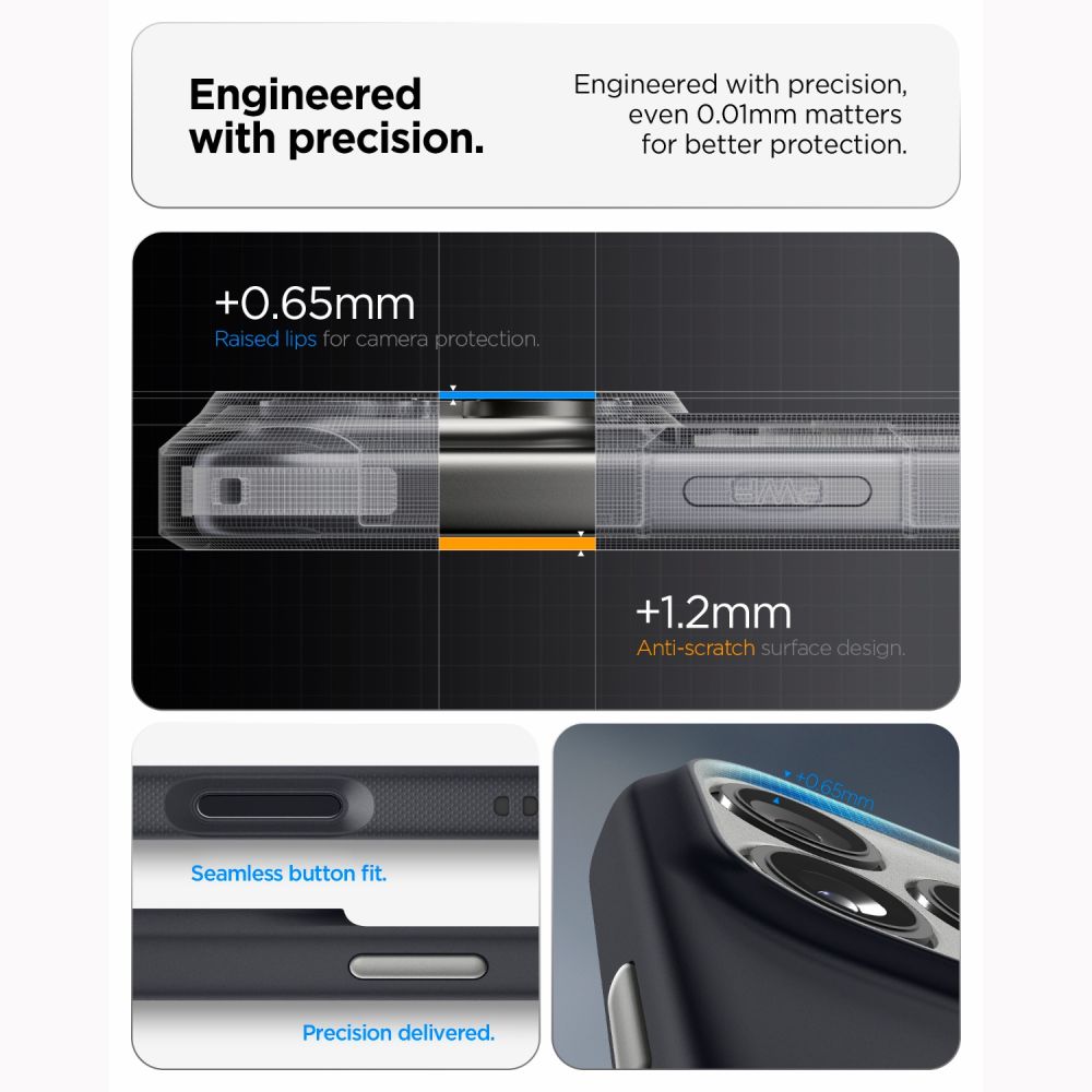 Spigen Nano Pop MagSafe-etui til iPhone 18 Pro Max / 17 Pro Max – Sort