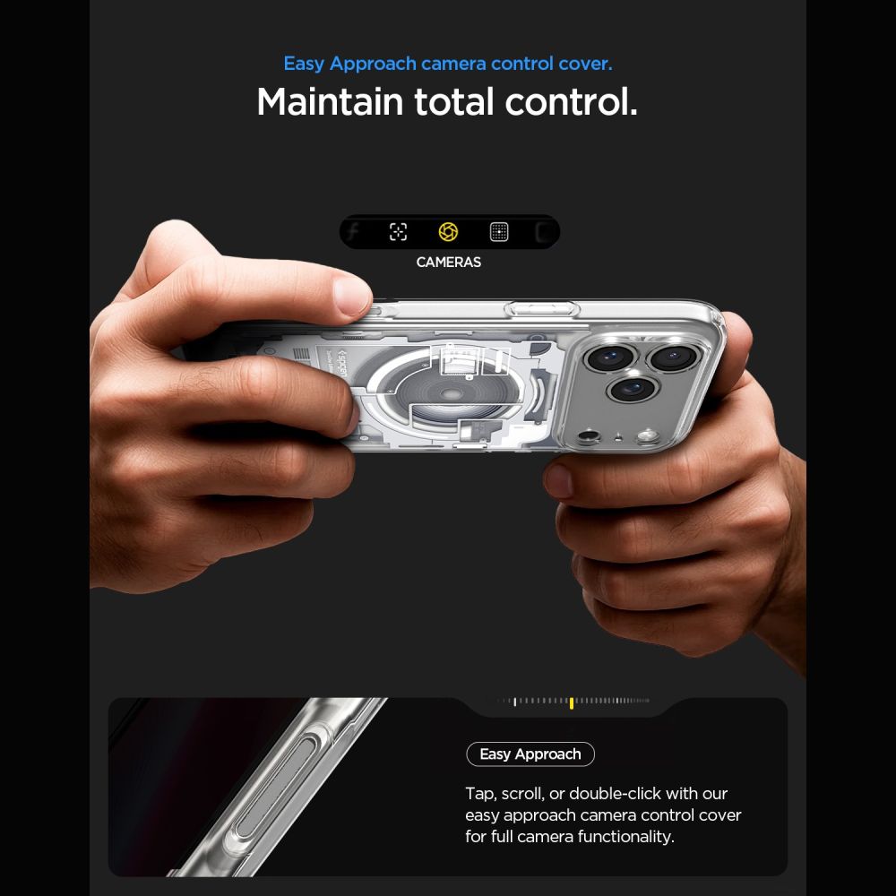 Spigen Ultra Hybrid MagSafe Zero One-etui til iPhone 18 Pro / 17 Pro – hvid