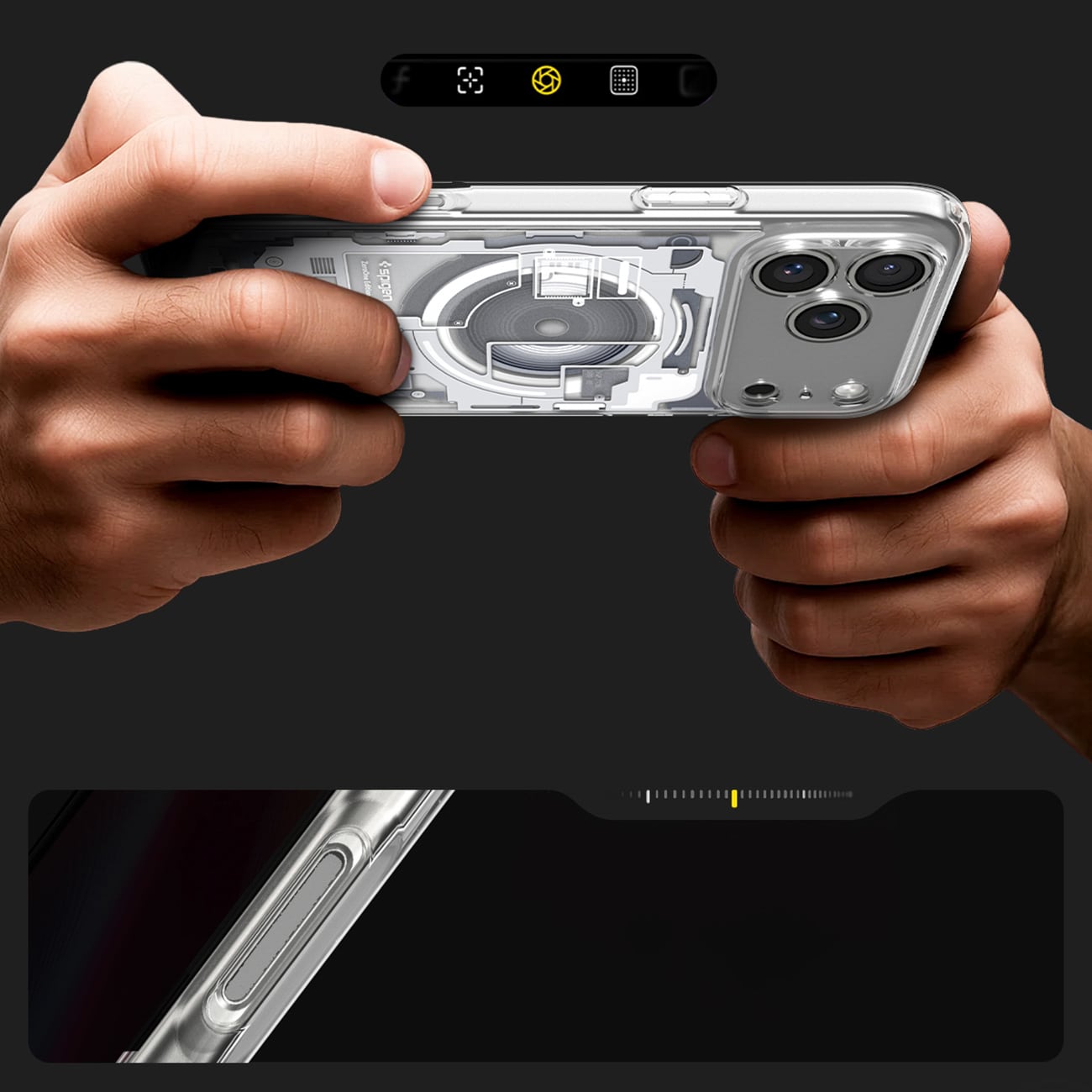 Spigen Ultra Hybrid MagSafe Zero One-etui til iPhone 18 Pro / 17 Pro – hvid