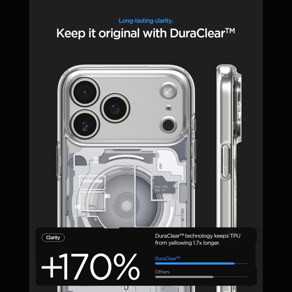 Spigen Ultra Hybrid MagSafe Zero One-etui til iPhone 18 Pro / 17 Pro – hvid