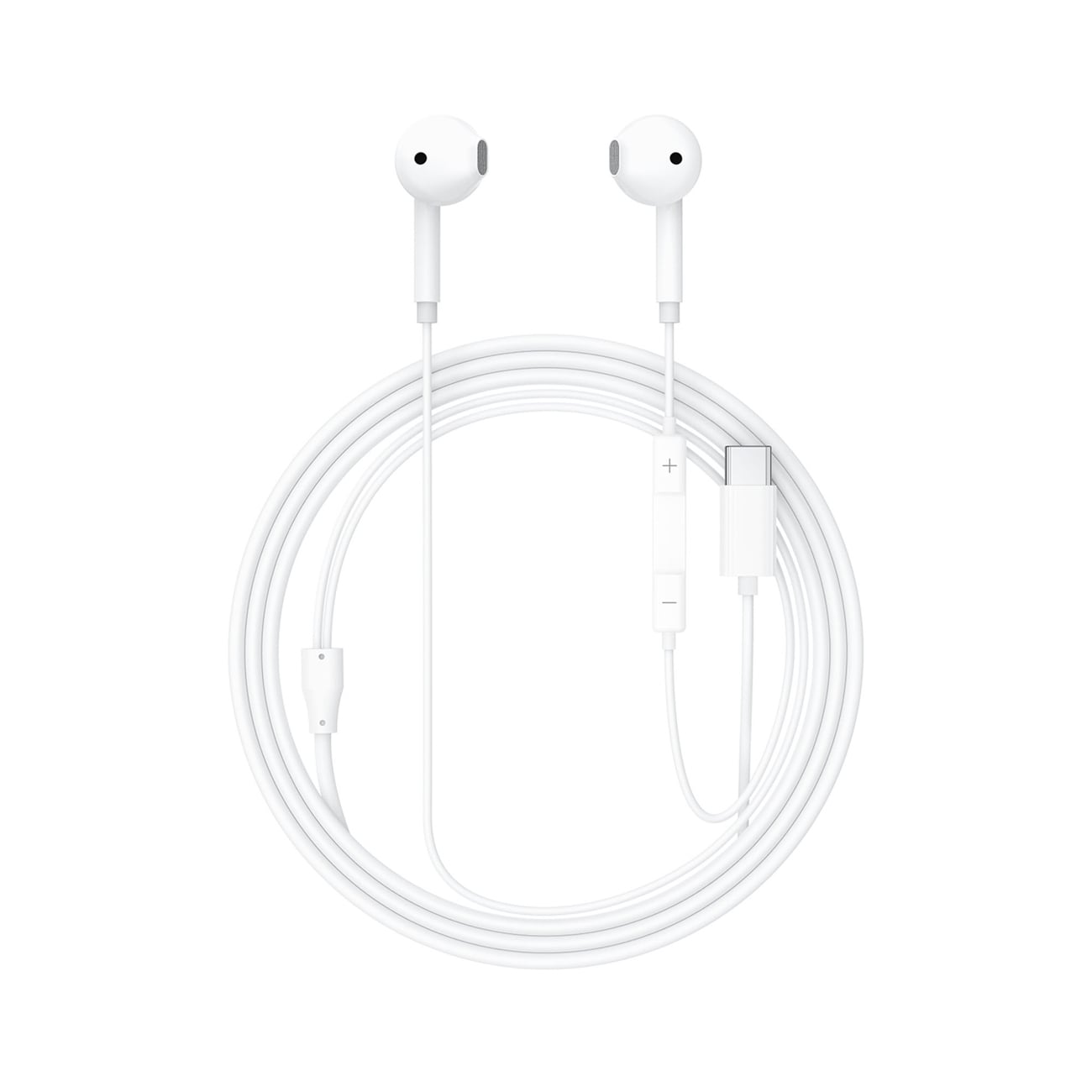 Acefast L13 trådbundna in-ear-hörlurar med USB-C-mikrofon – vit