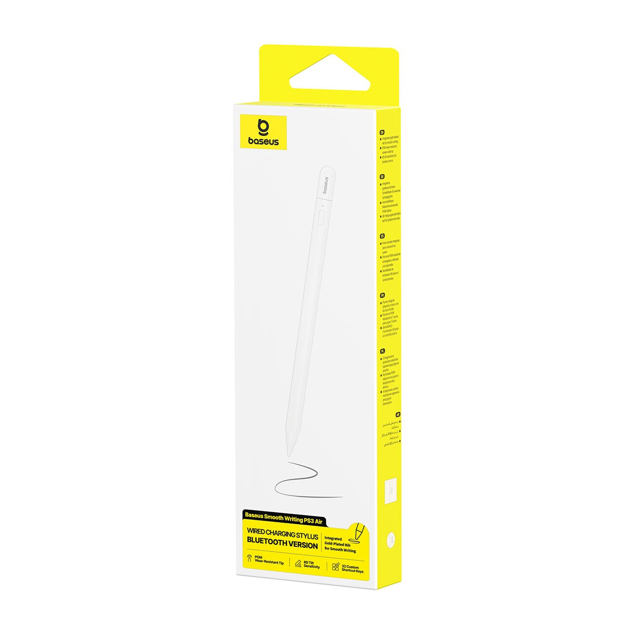 Baseus Smooth Writing PS3 Air Bluetooth-penna för iPad – Vit