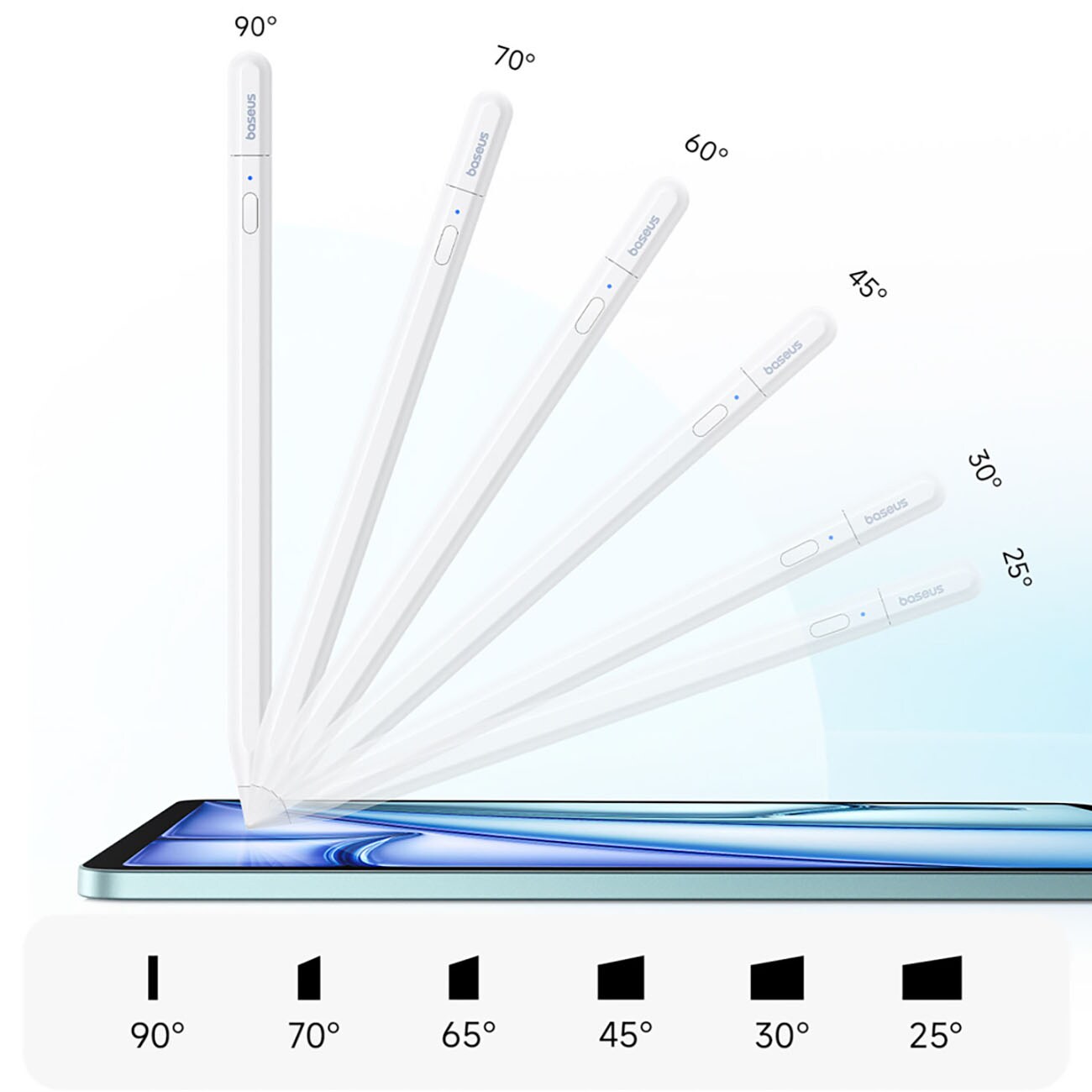 Baseus Smooth Writing PS3 Air Bluetooth-penna för iPad – Vit