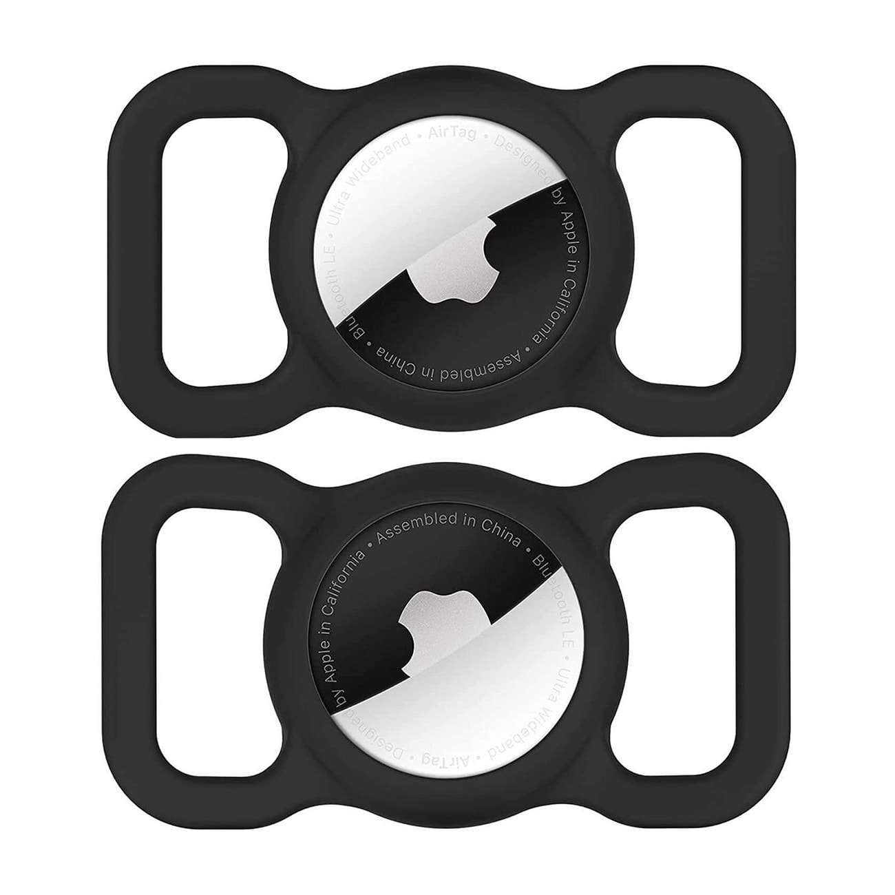 Wozinsky WEA-01 Silikonfodral för Apple AirTag till hund- eller kattkrage – Svart