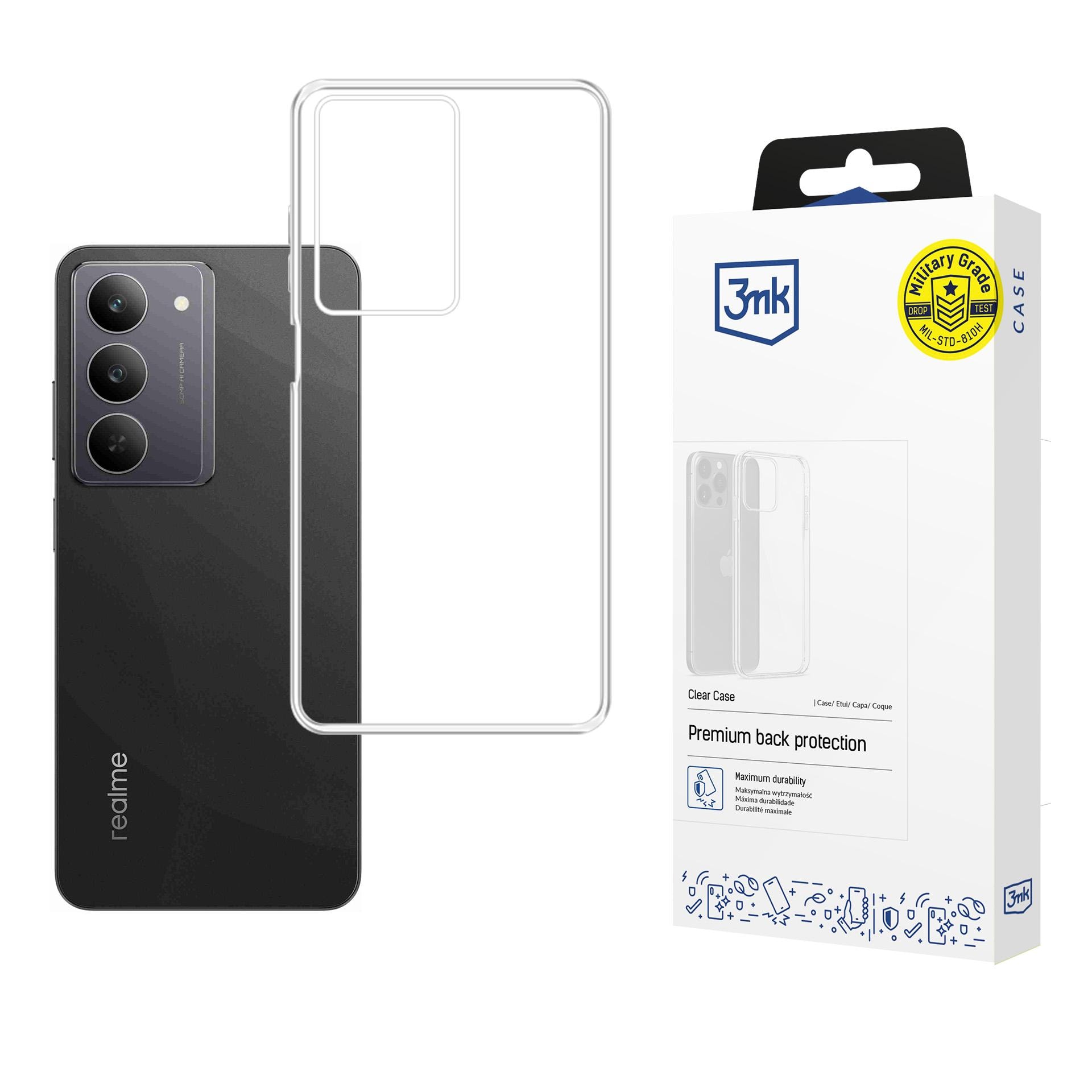 3mk genomskinligt skal till Realme 14x – transparent