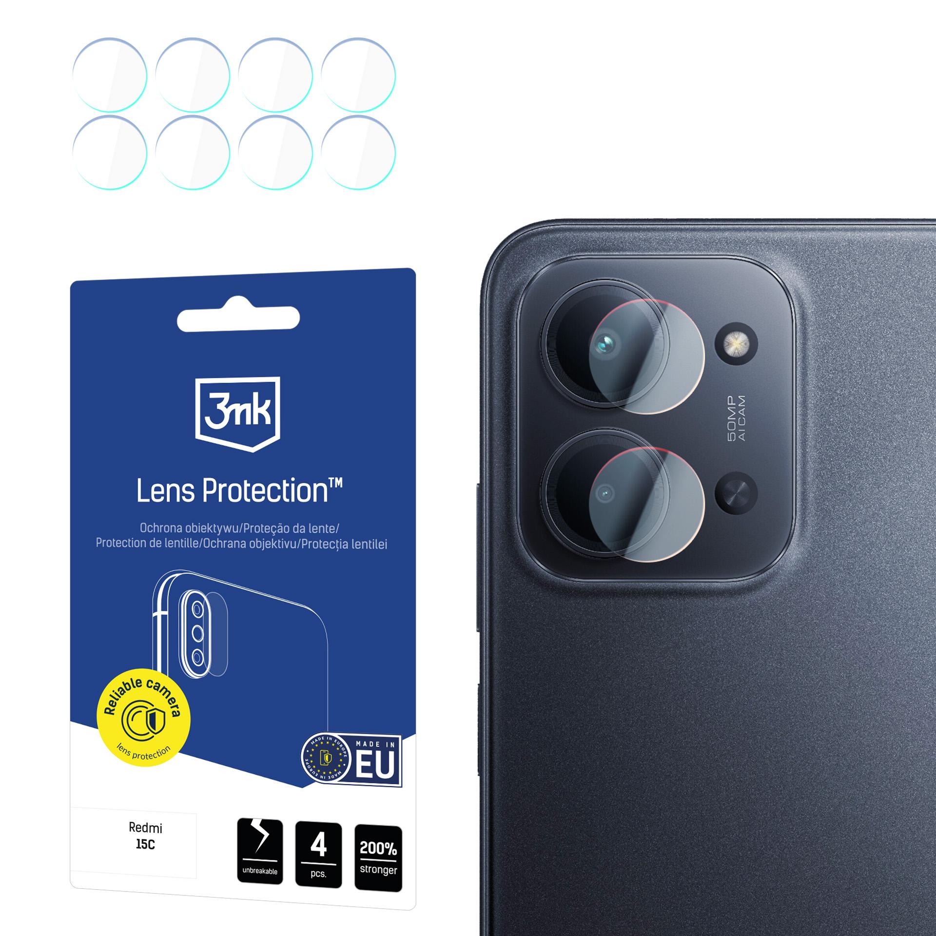 Kameralinsglas 3mk Linsskydd Xiaomi Redmi 15C