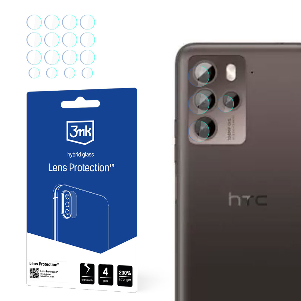 3mk Lens Protection™ hybridkameraglas för HTC U23 Pro