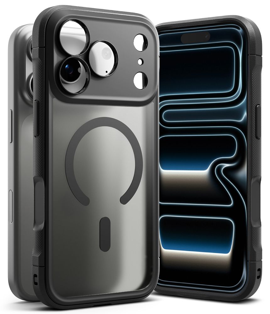 Ringke Fusion Bold magnetiskt MagSafe-fodral för iPhone 18 Pro Max / 17 Pro Max – matt svart