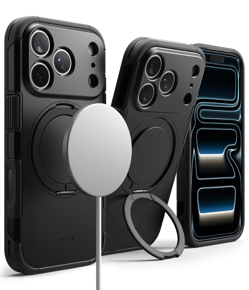 Ringke Alles MagSafe-etui til iPhone 18 Pro / 17 Pro – Sort