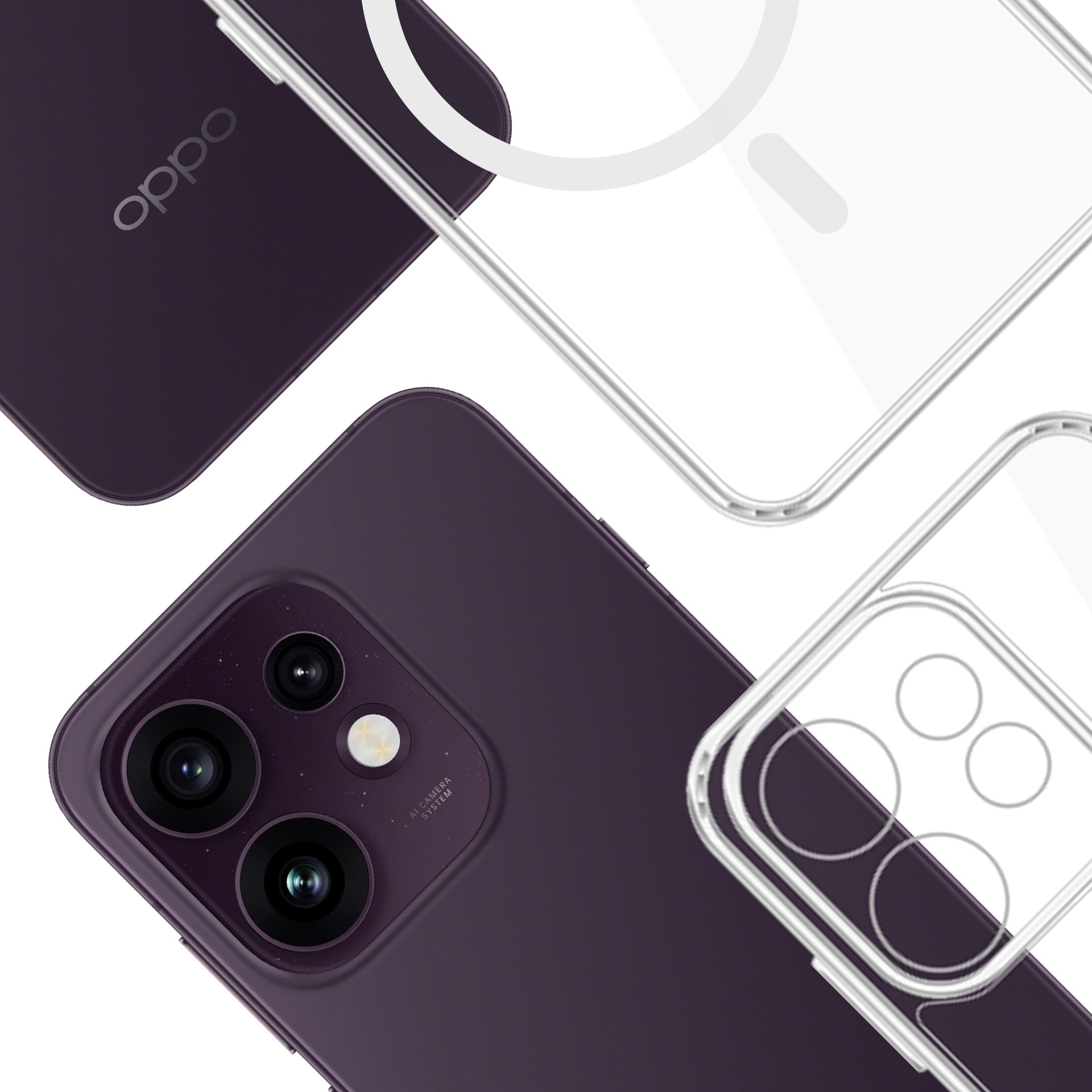 3mk Armor Magcase til Oppo Reno 16 F / Reno 16 FS (CPH2859) – Gennemsigtig