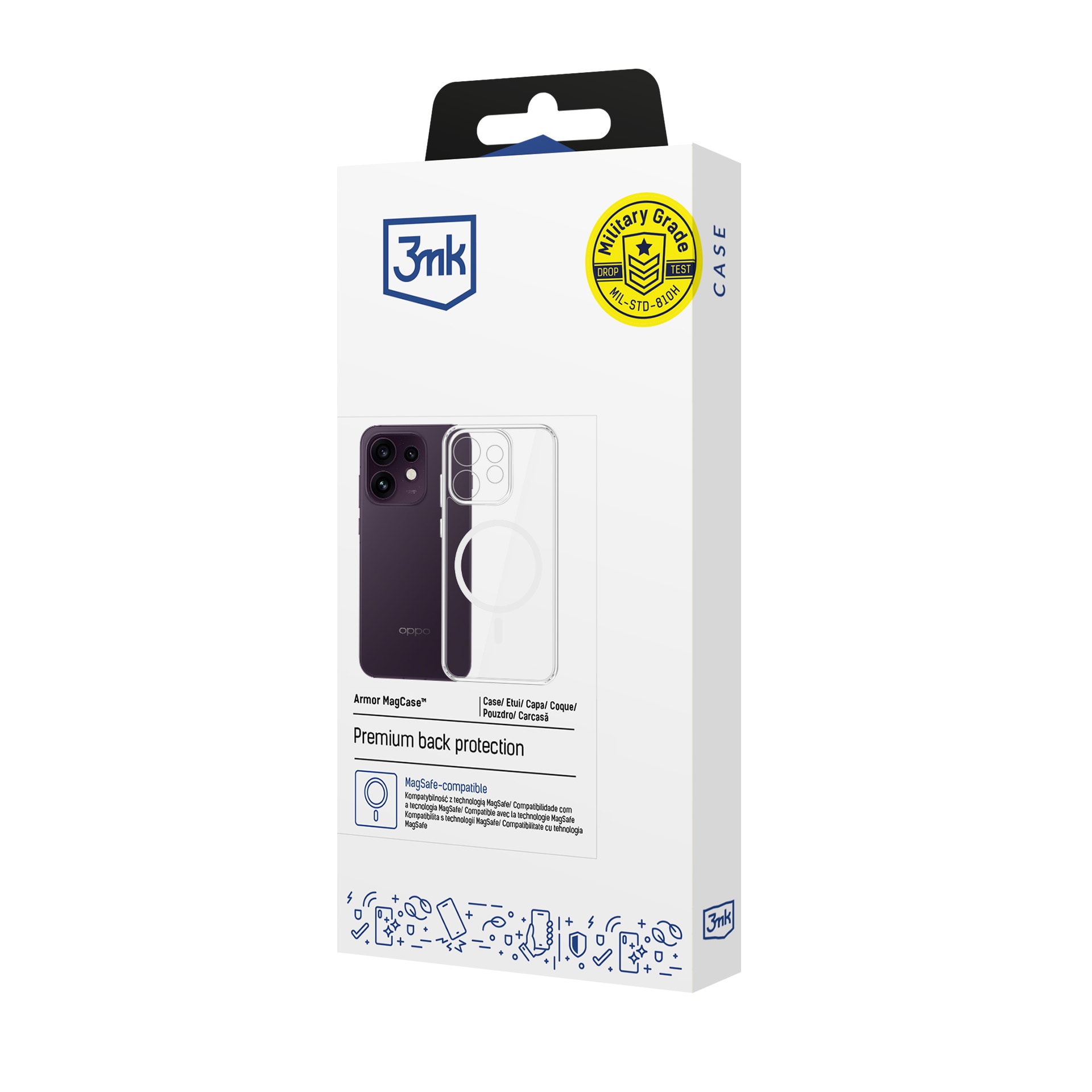 3mk Armor Magcase til Oppo Reno 16 F / Reno 16 FS (CPH2859) – Gennemsigtig