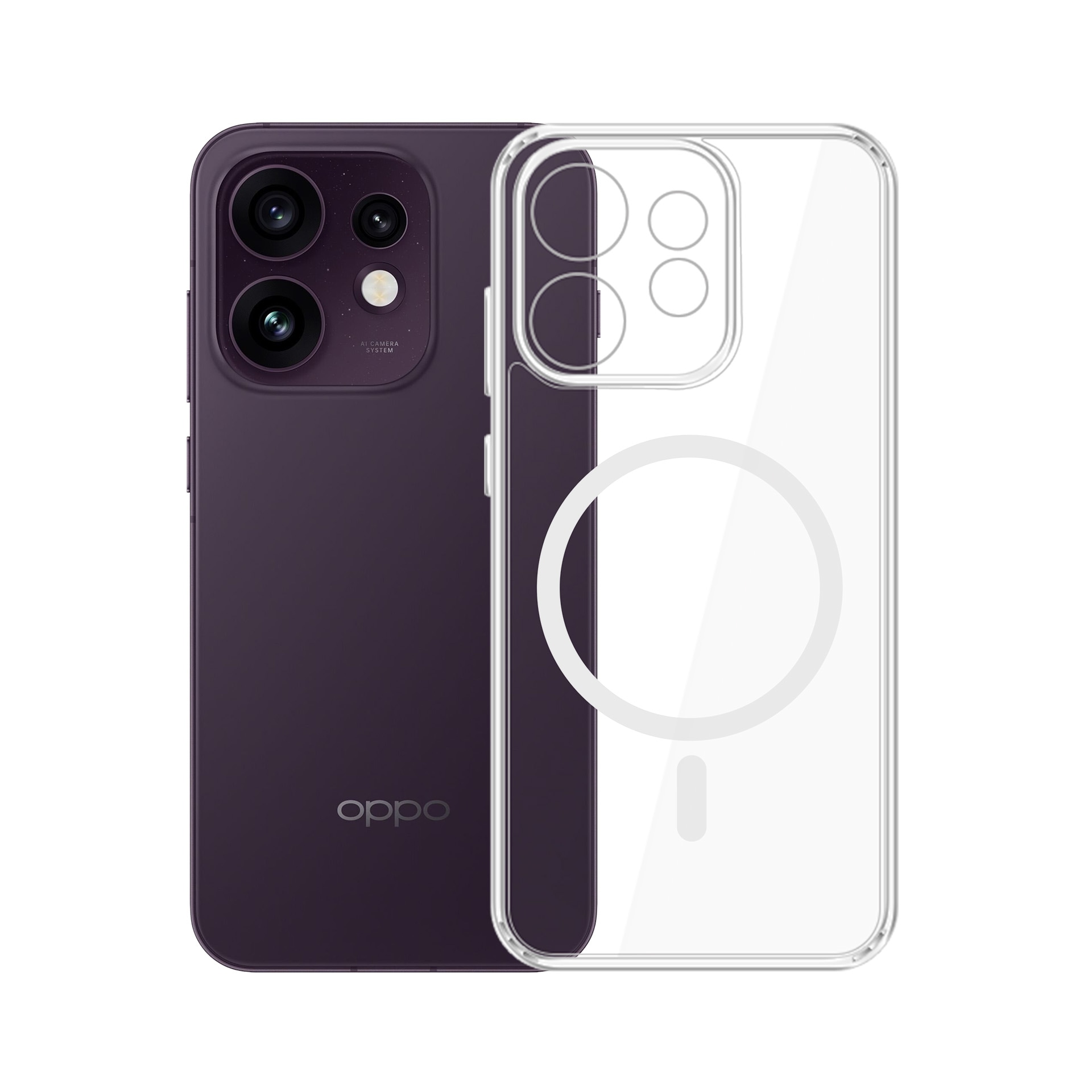 3mk Armor Magcase til Oppo Reno 16 F / Reno 16 FS (CPH2859) – Gennemsigtig