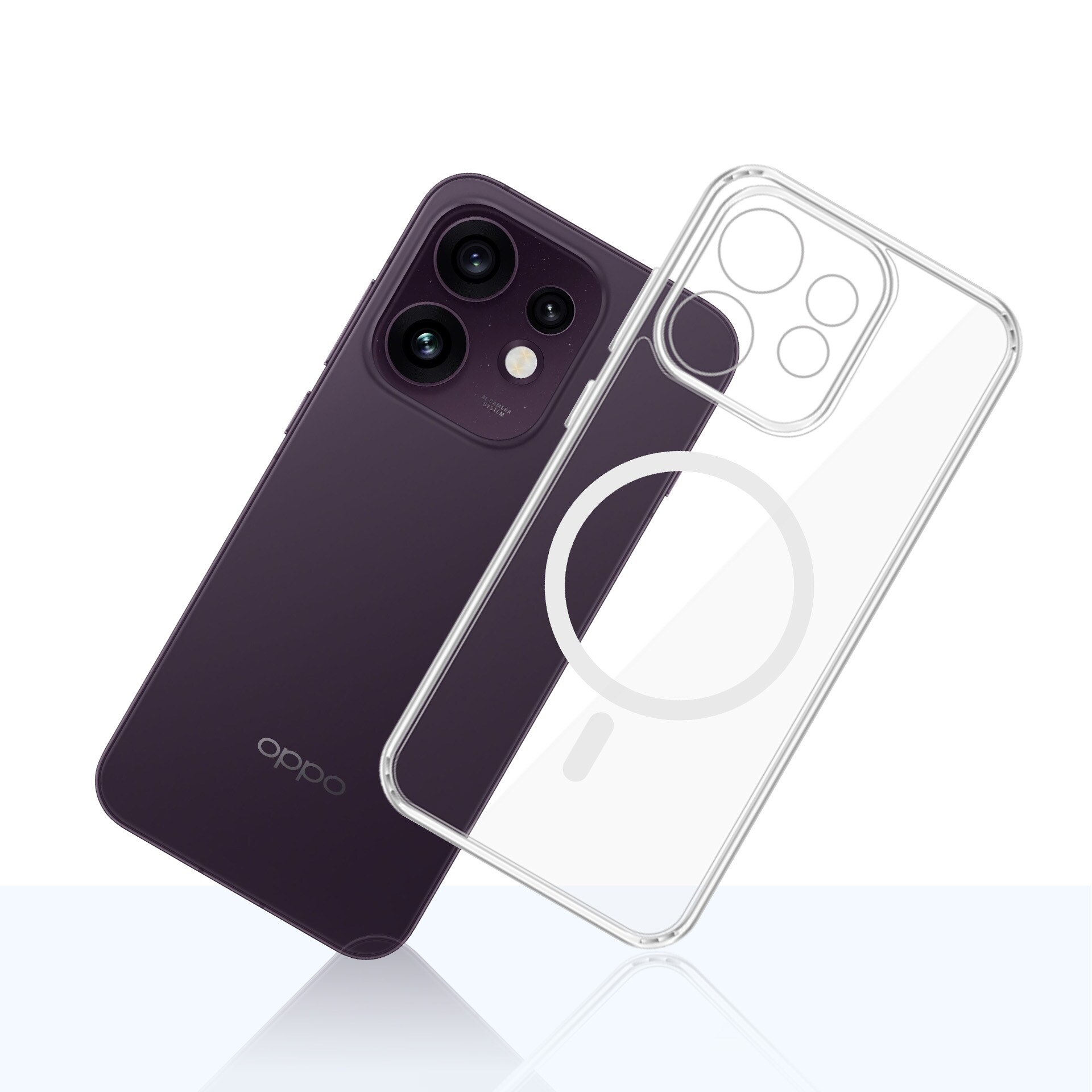 3mk Armor Magcase til Oppo Reno 16 F / Reno 16 FS (CPH2859) – Gennemsigtig