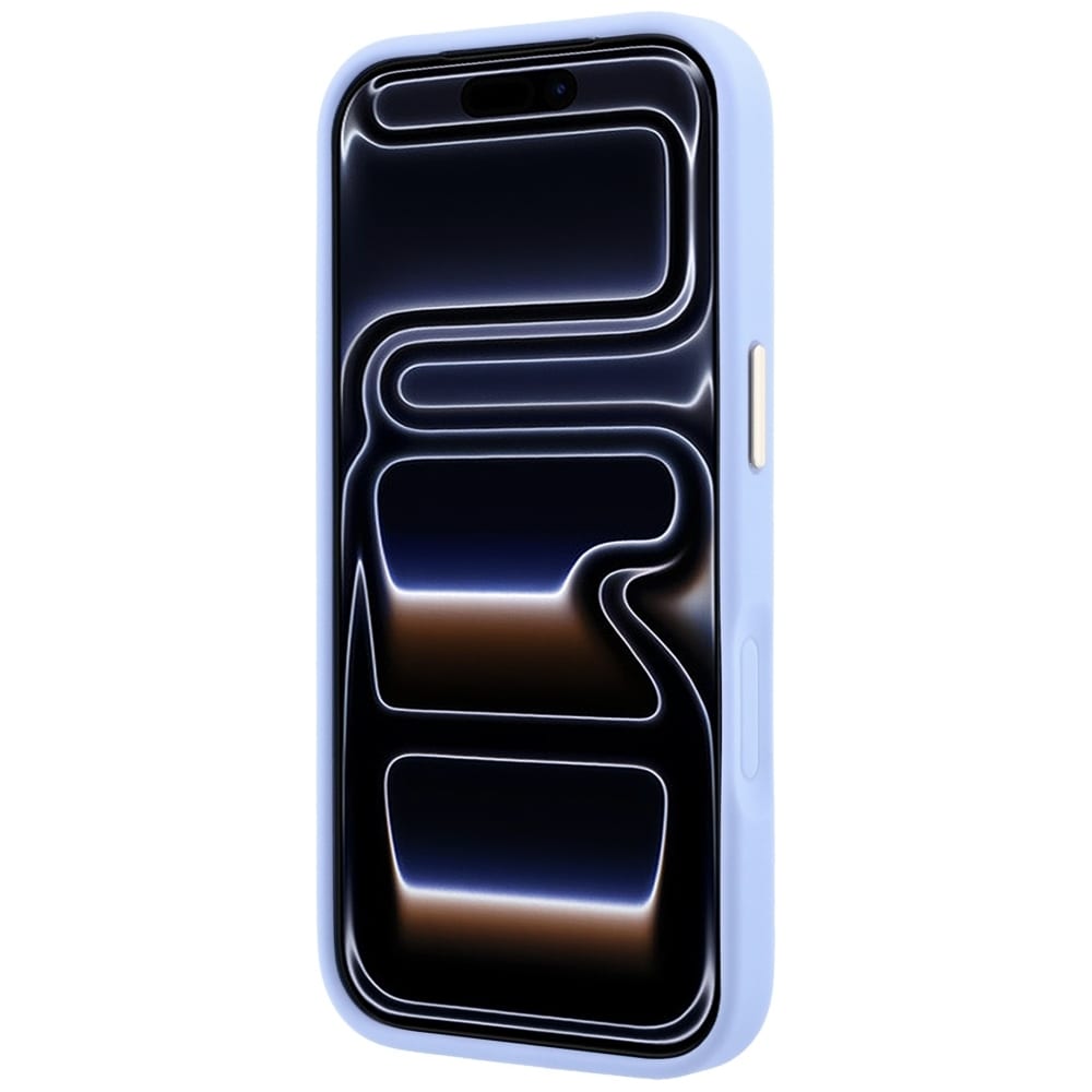 Guess Peony 4G MagSafe-etui med lille logo til iPhone 18 Pro Max / 17 Pro Max – Lyseblå