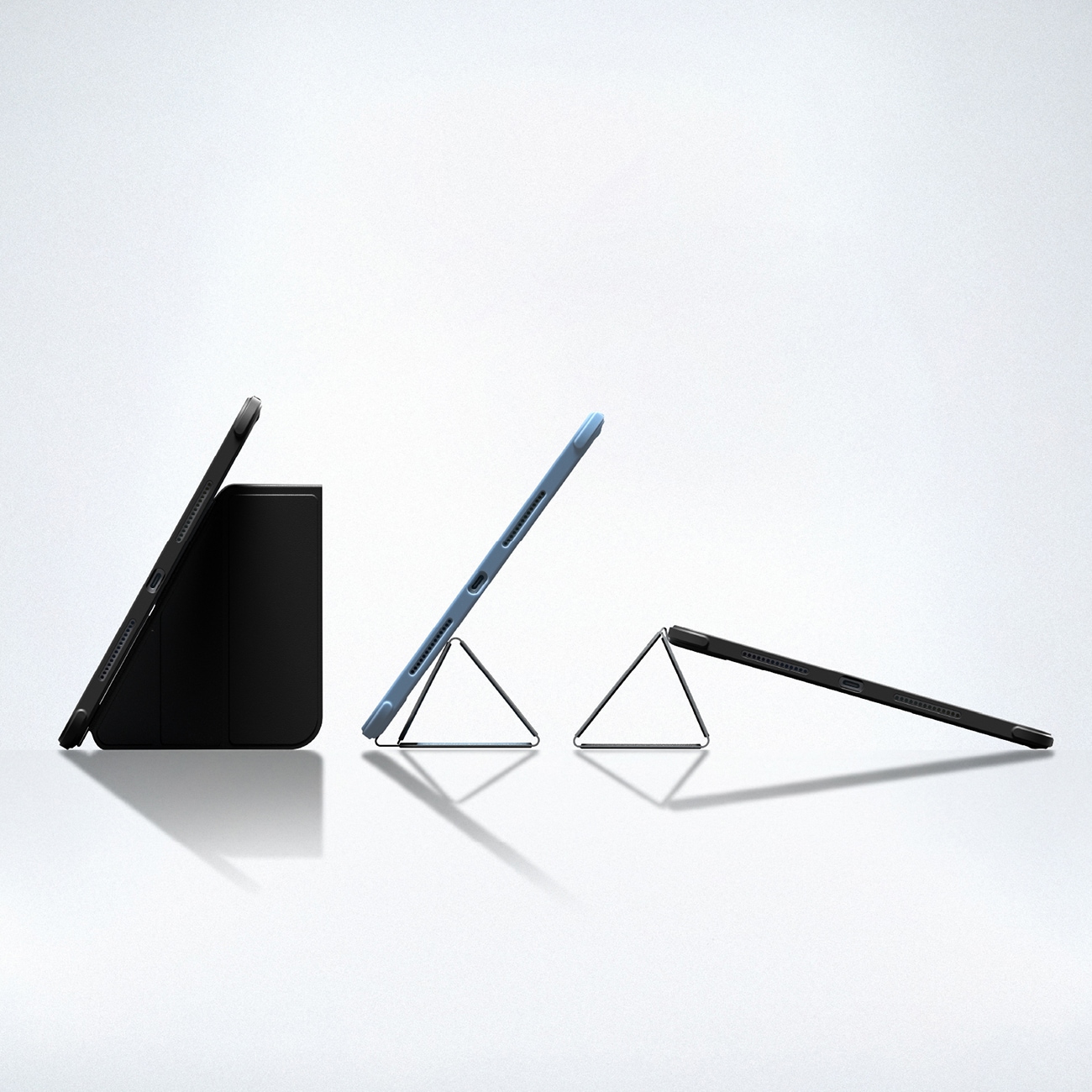 AmazingThing Titan Pro-etui til iPad A16 11" med 720° drejeligt stativ og Pencil-holder – sort