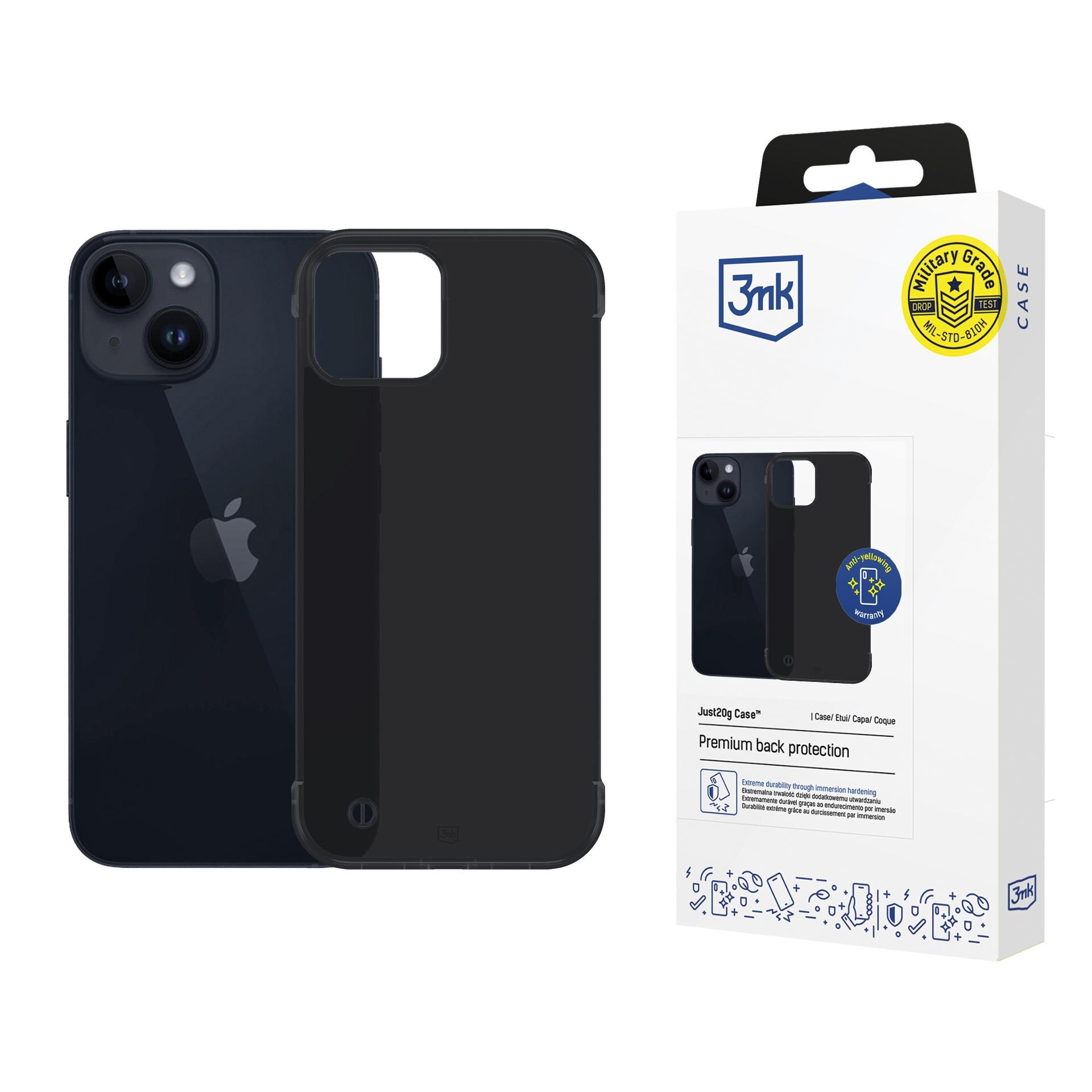 3mk Just20g matt skal till Apple iPhone 14 – matt svart